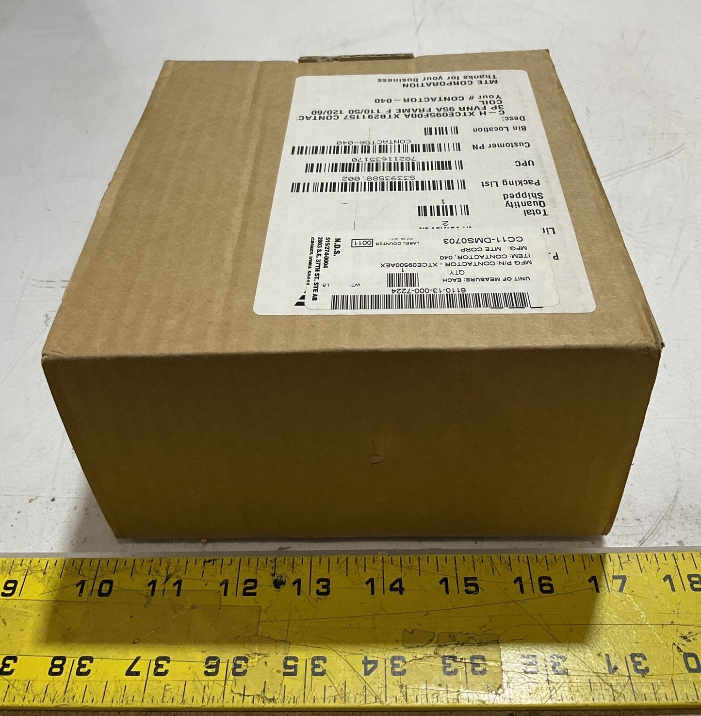 EATON XTCE095F00A CONTACTOR 3 P 250 VDC 125 A U3S