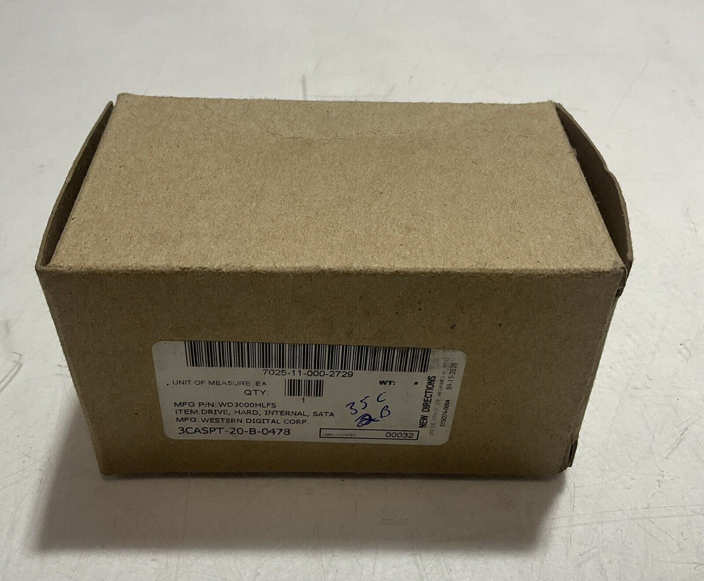 WESTERN DIGITAL WD3000HLFS DRIVE HARD INTERNAL VELOCIRAPTER 300GB SATA U3S