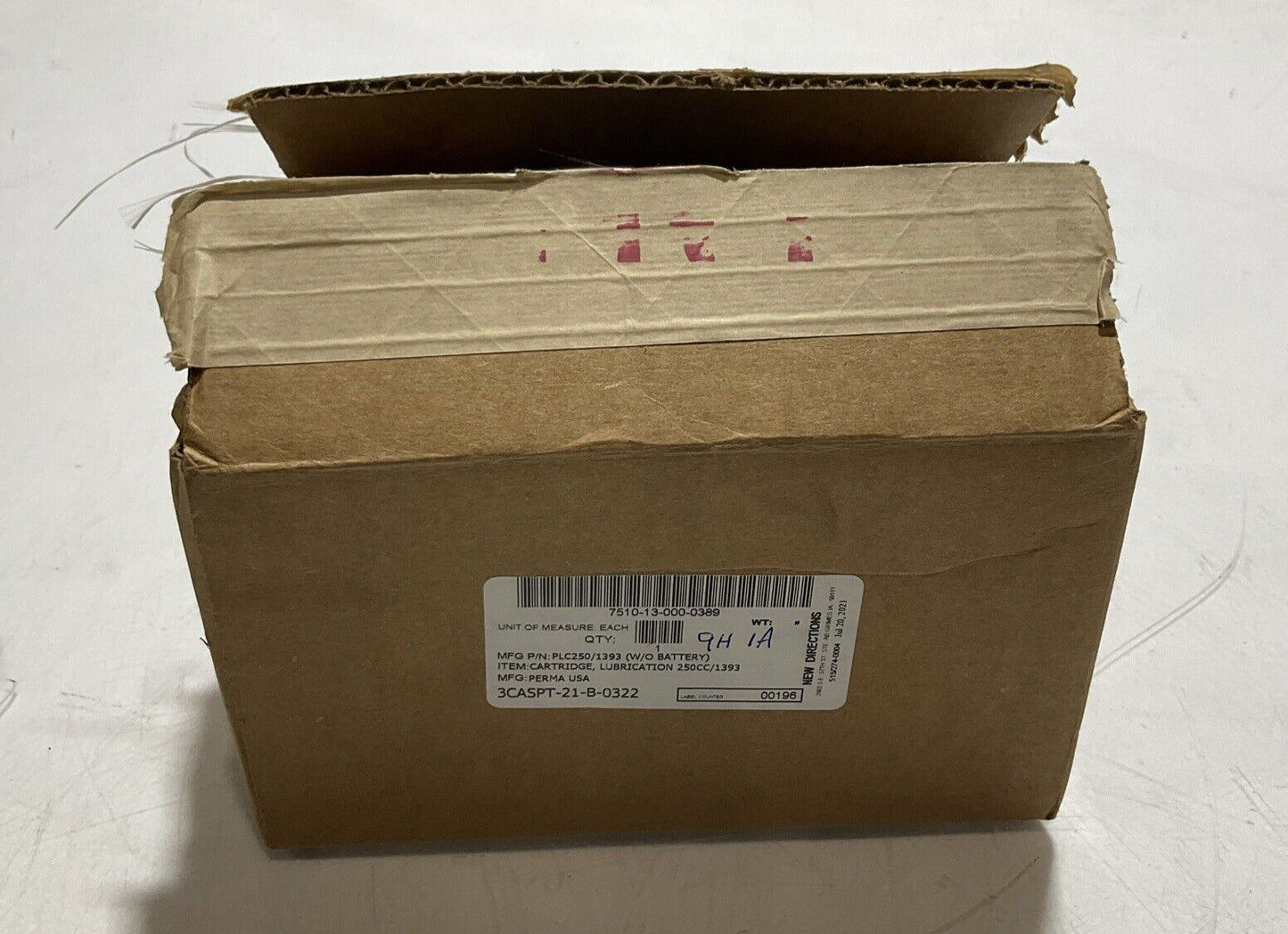 KLUBER 01060067304 FHD LUBRICANT CARTRIDGE 250C SV-2128-US-000 0160060PR1 U3S