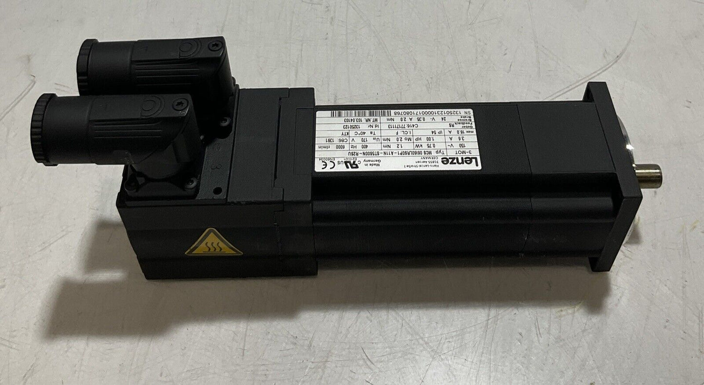 LENZE MCS 06160LRSOP1-A11N-ST5S00N-R2SU SYNCHRONOUS SERVO MOTOR U3S