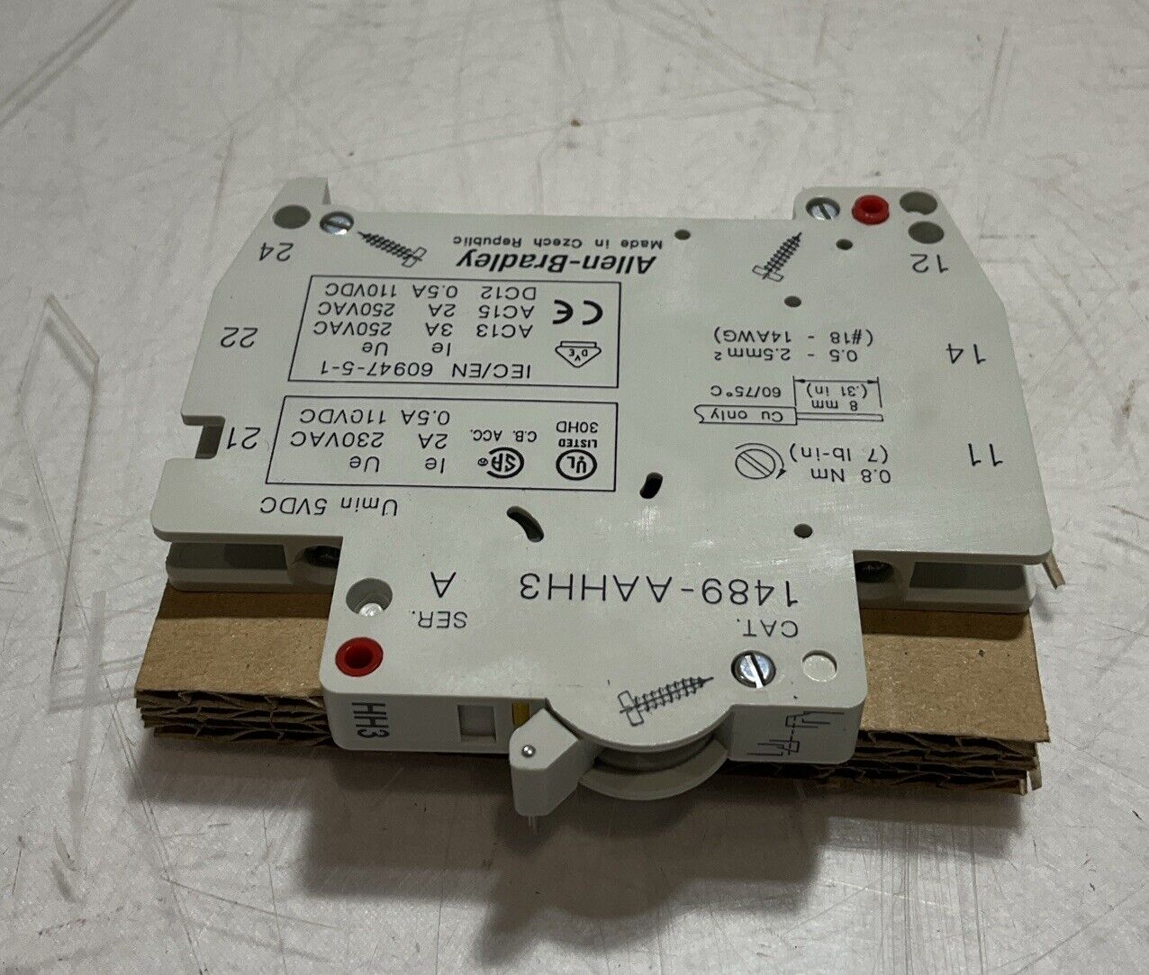 A-B ALLEN- BRADLEY 1489-AAHH3 AUXILIARY SWITCH LOT OF 3 U3S