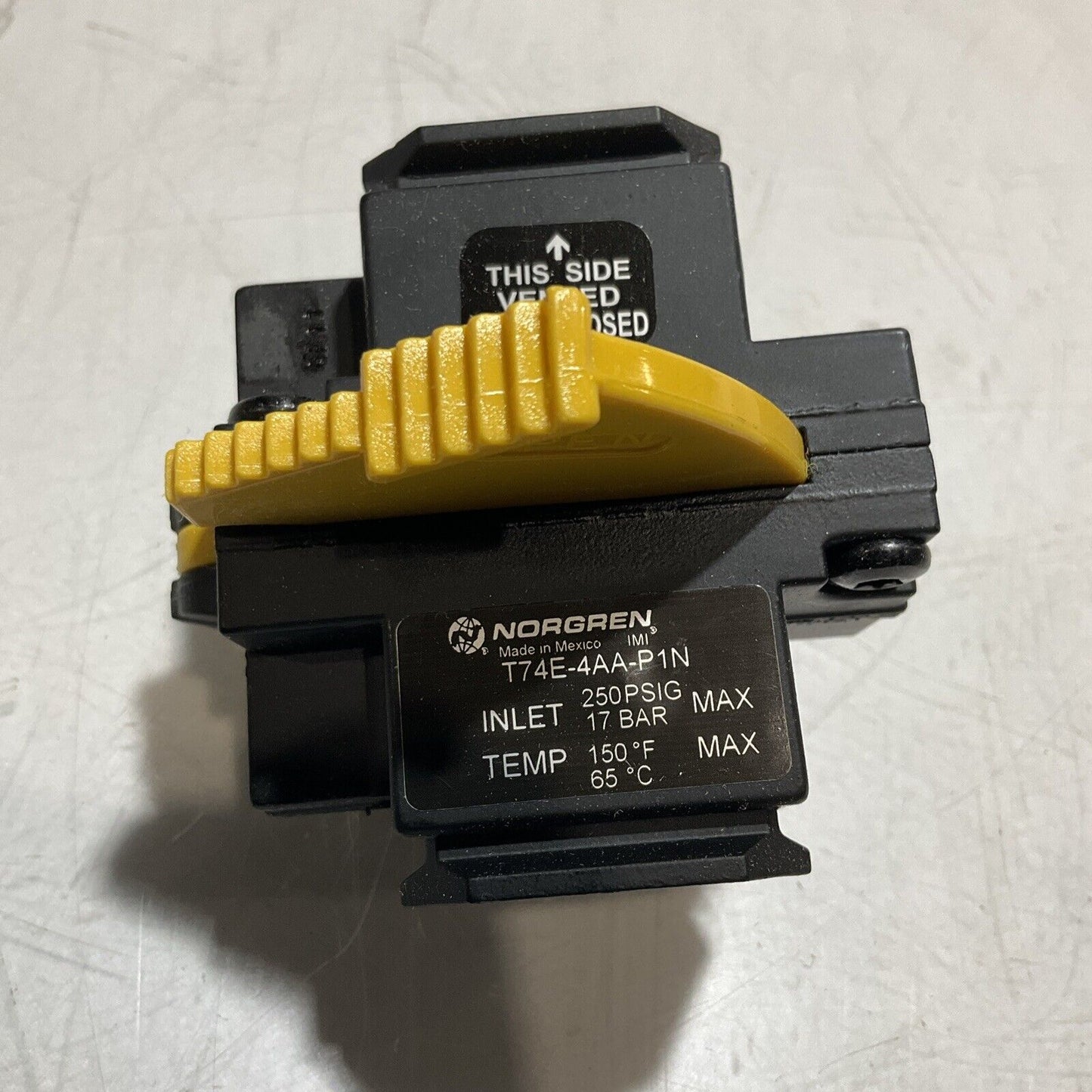 NORGREN T74E-4AA- P1N VALVE SHUT OFF 3X.50 PORT 2 POSITION LOCKOUT U3S