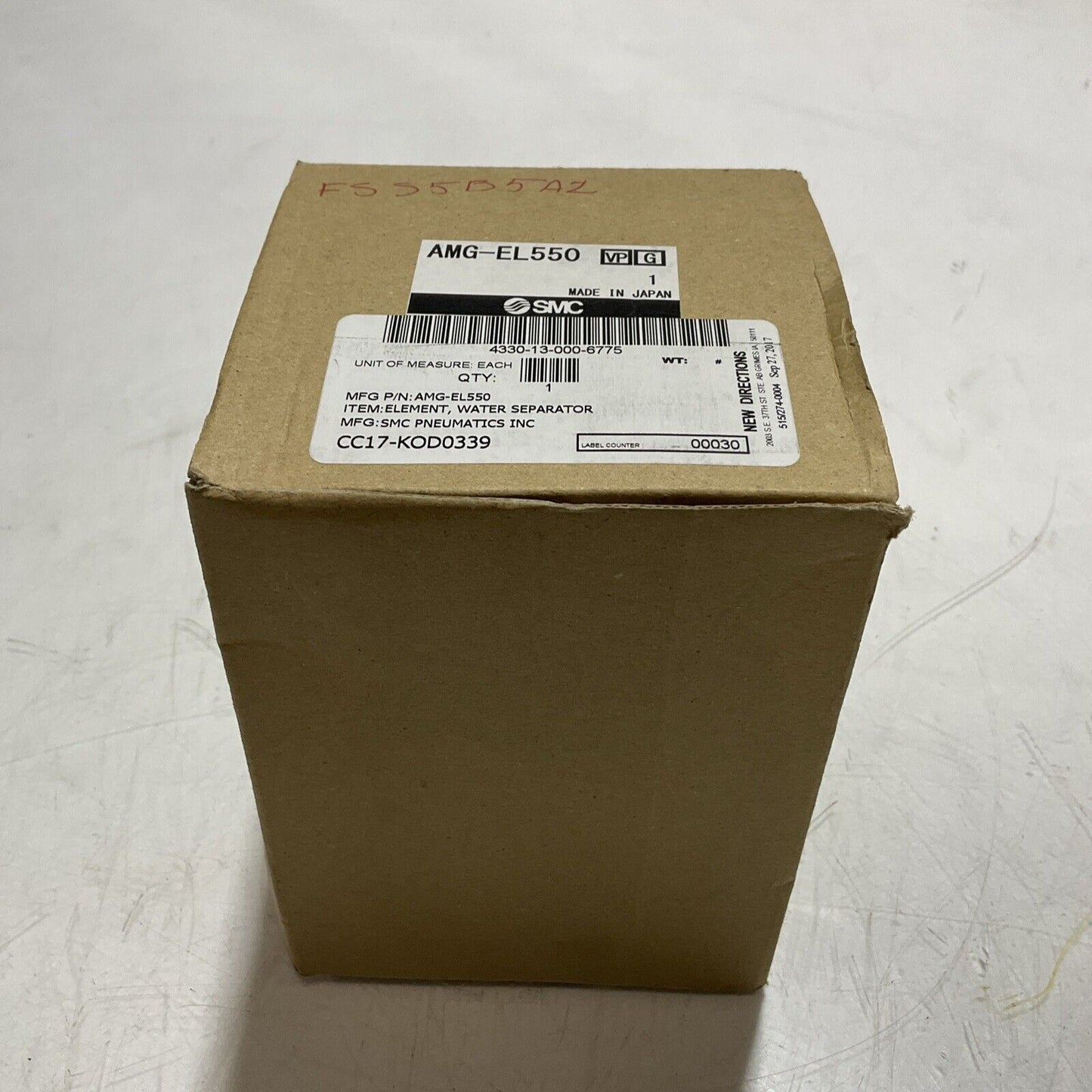 SMC AMG -EL550 ELEMENT WATER SEPARTOR U3S