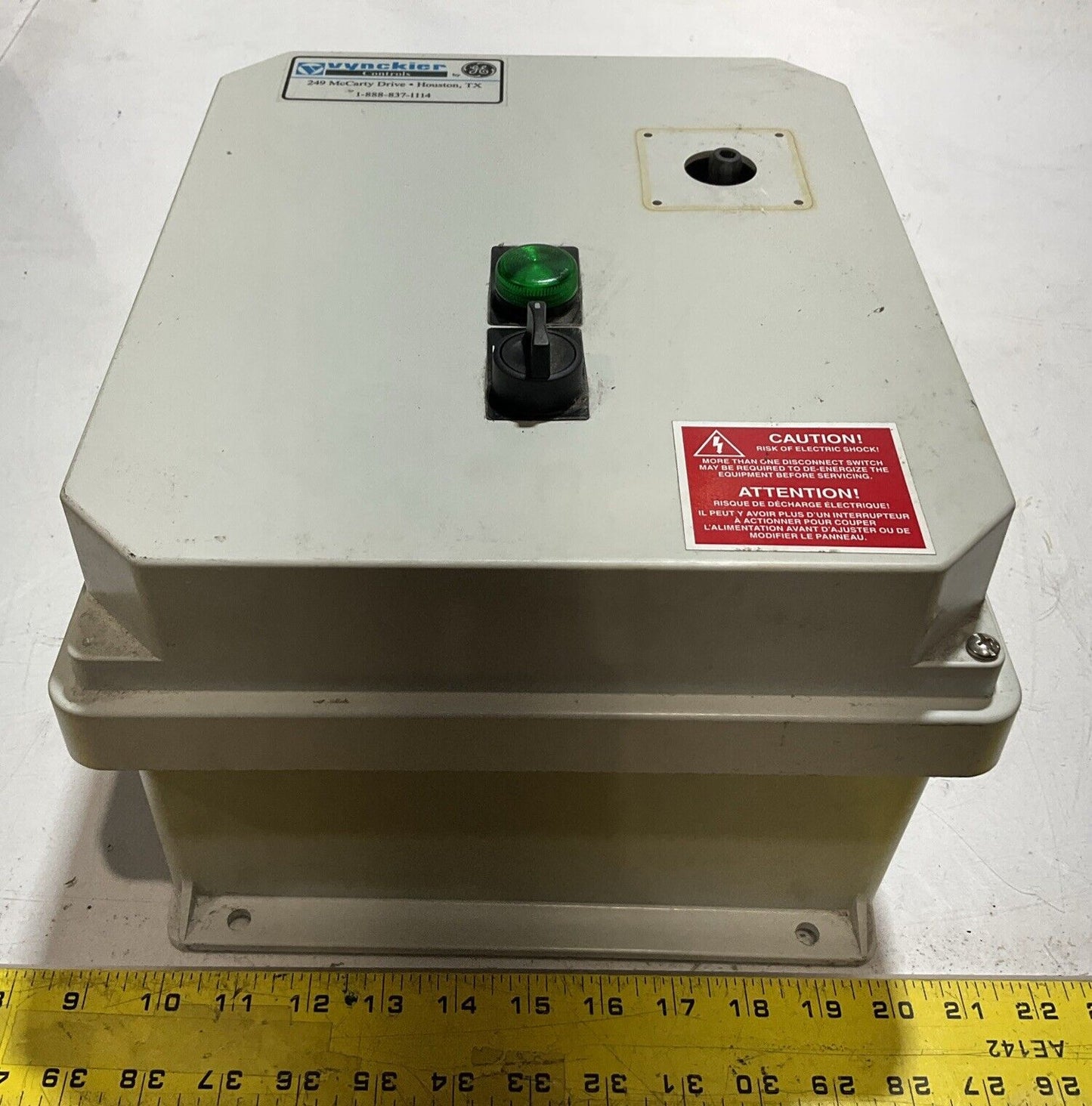 VYNCKIER GE-CE0610HPT ENCLOSED INDUSTRIAL CONTROL PANEL 460V 3P 60HZ U3S