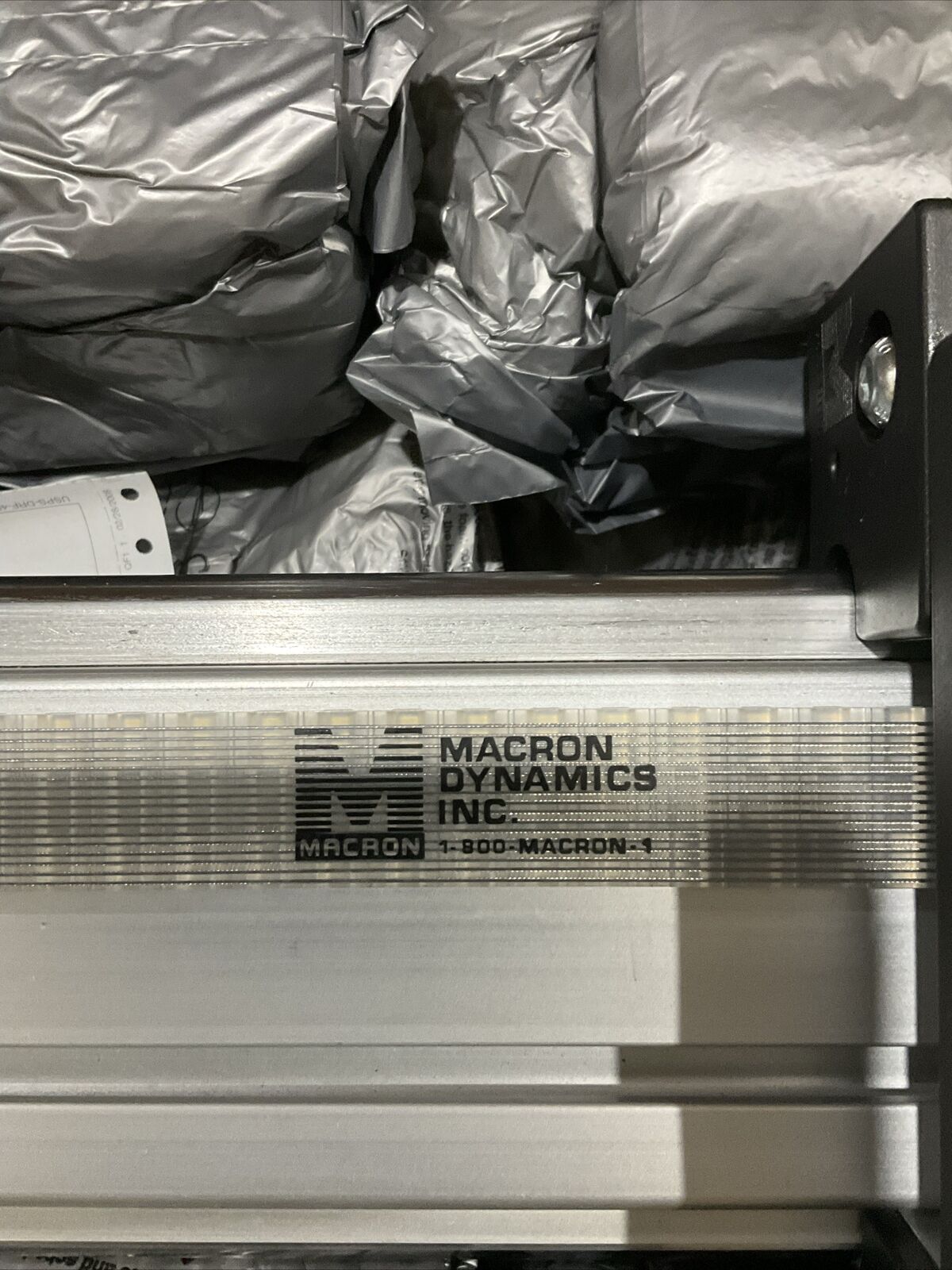 MACRON DYNAMICS 10186001 0199 LINEAR EJECTOR ROD DRIVE U3S