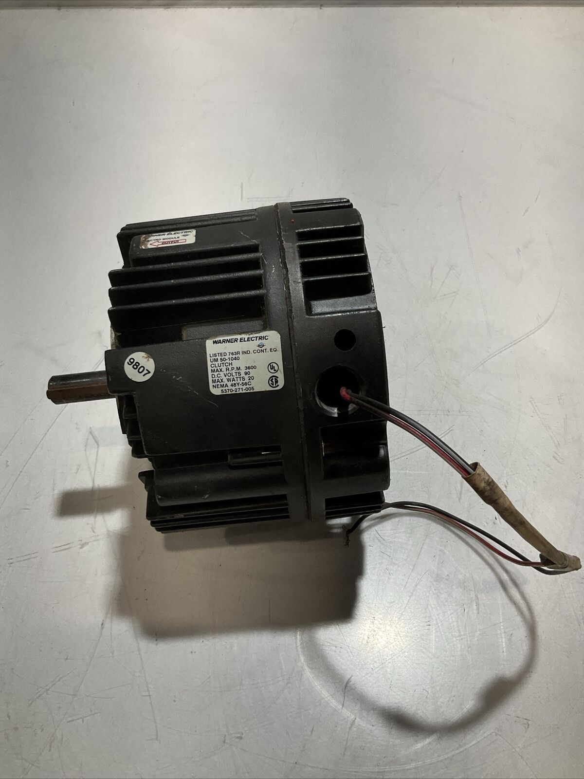 WARNER ELECTRIC UM50-1040 ELECTRO MODULE FACE CLUTCH 3600 RPM U3S