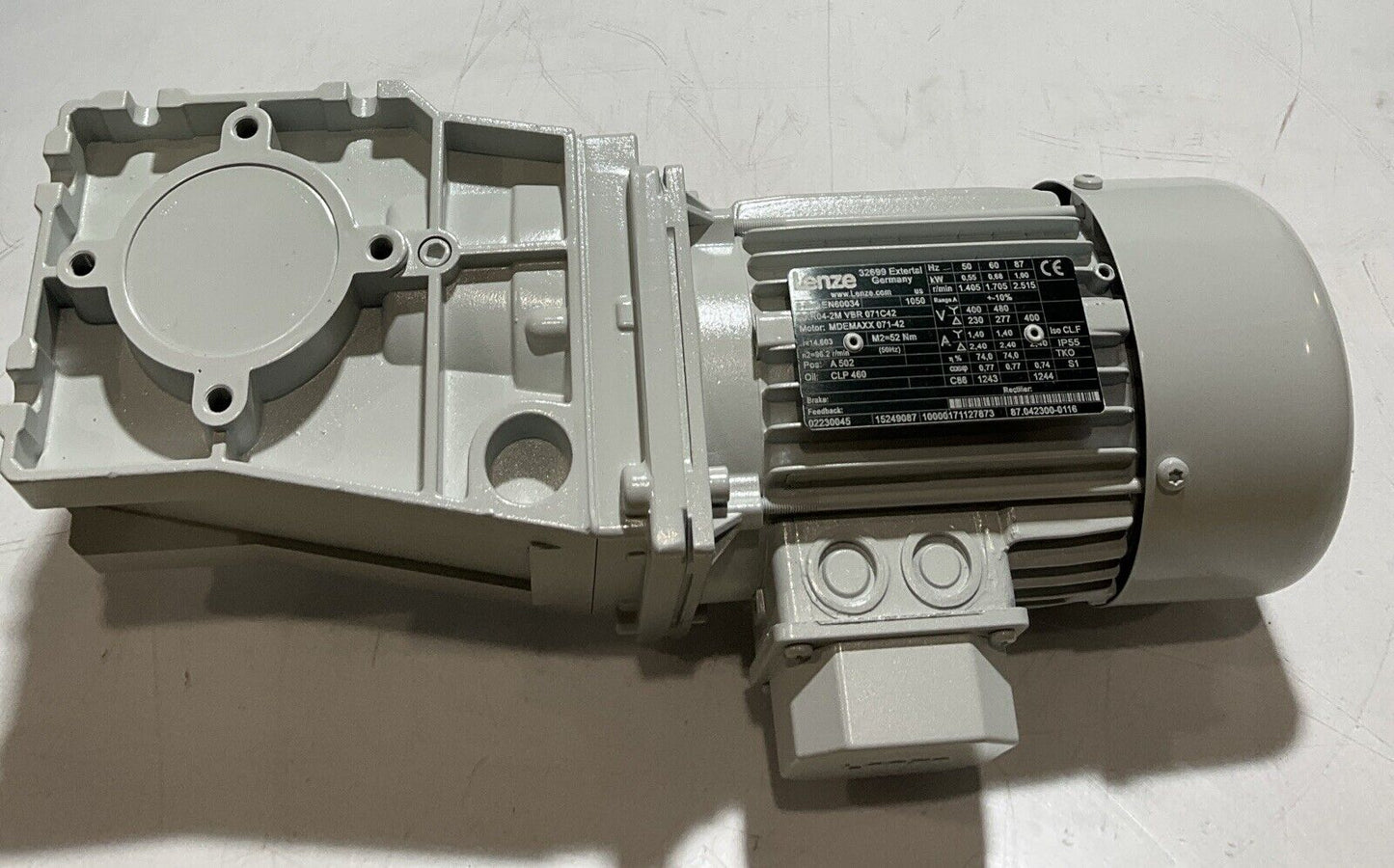 LENZE GKR04-2MVBR071C42 MDE-MAXX 071-42 GEARMOTOR 400V U3S