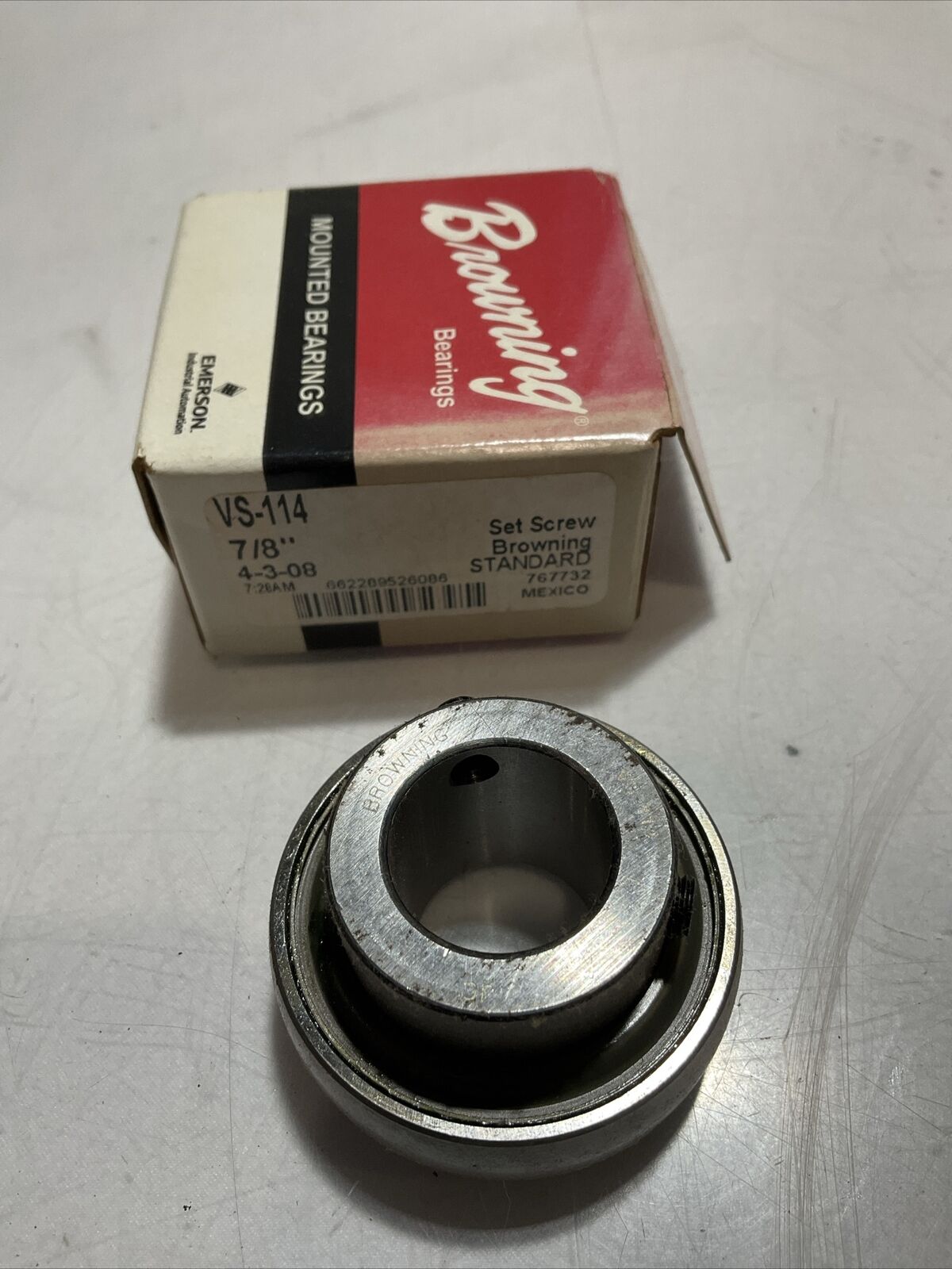 BROWNING BEARING VS-114 MOUTED BEARINGS LOT OF 2 U3S