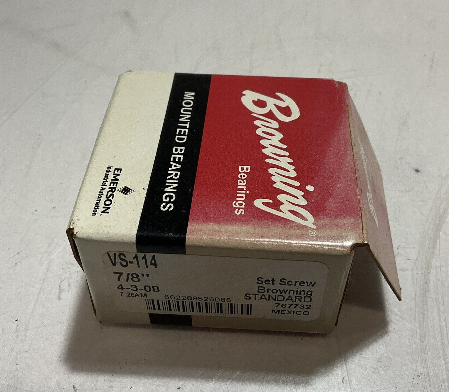 BROWNING BEARING VS-114 MOUTED BEARINGS LOT OF 2 U3S
