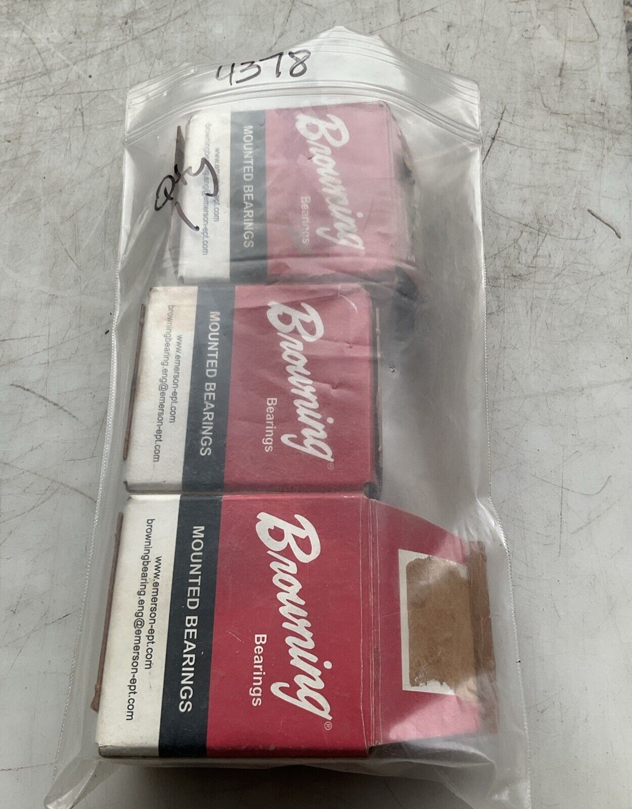 BROWNING BEARING VE-116 MOUNTED BEARINGS LOT OF 3 U3S