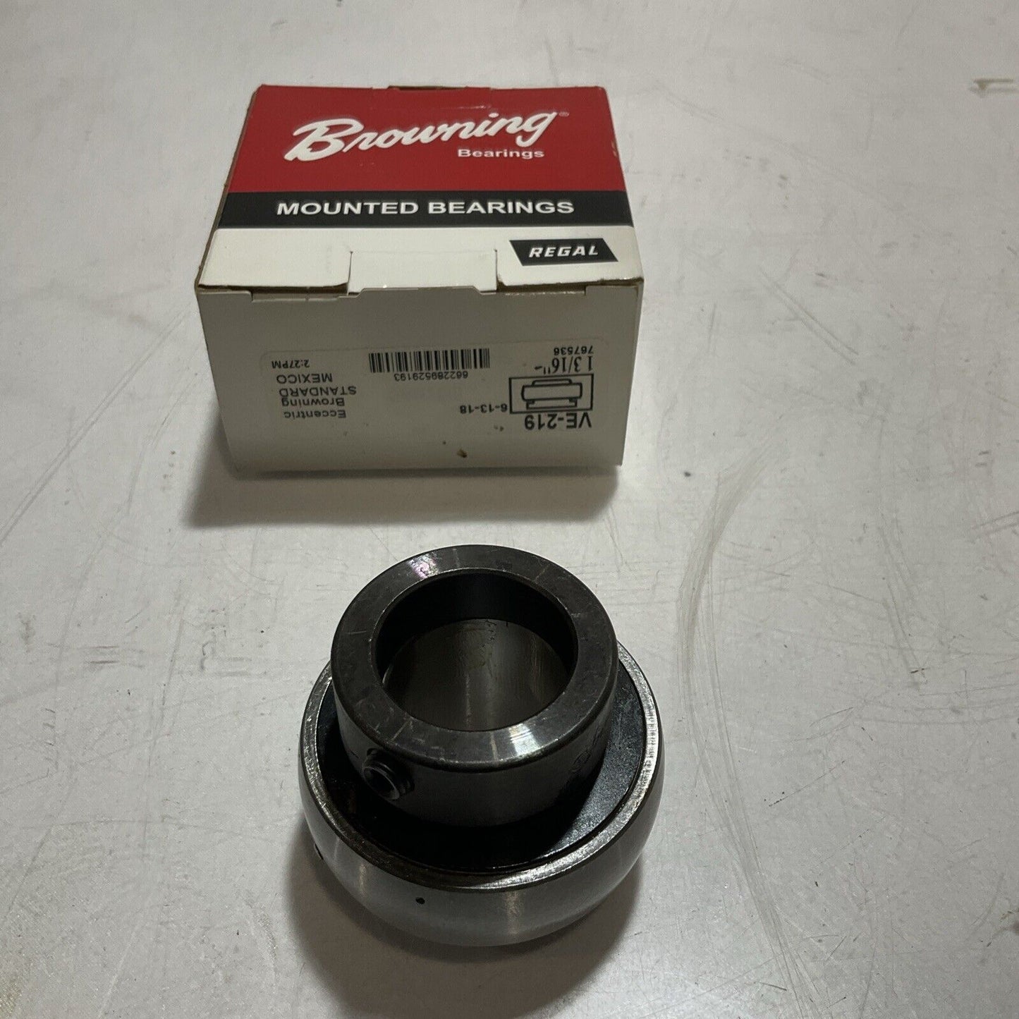 BROWNING BEARING VE-219 MOUTED BEARING ECCENTRIC LOCKING LOT OF 4 RM6