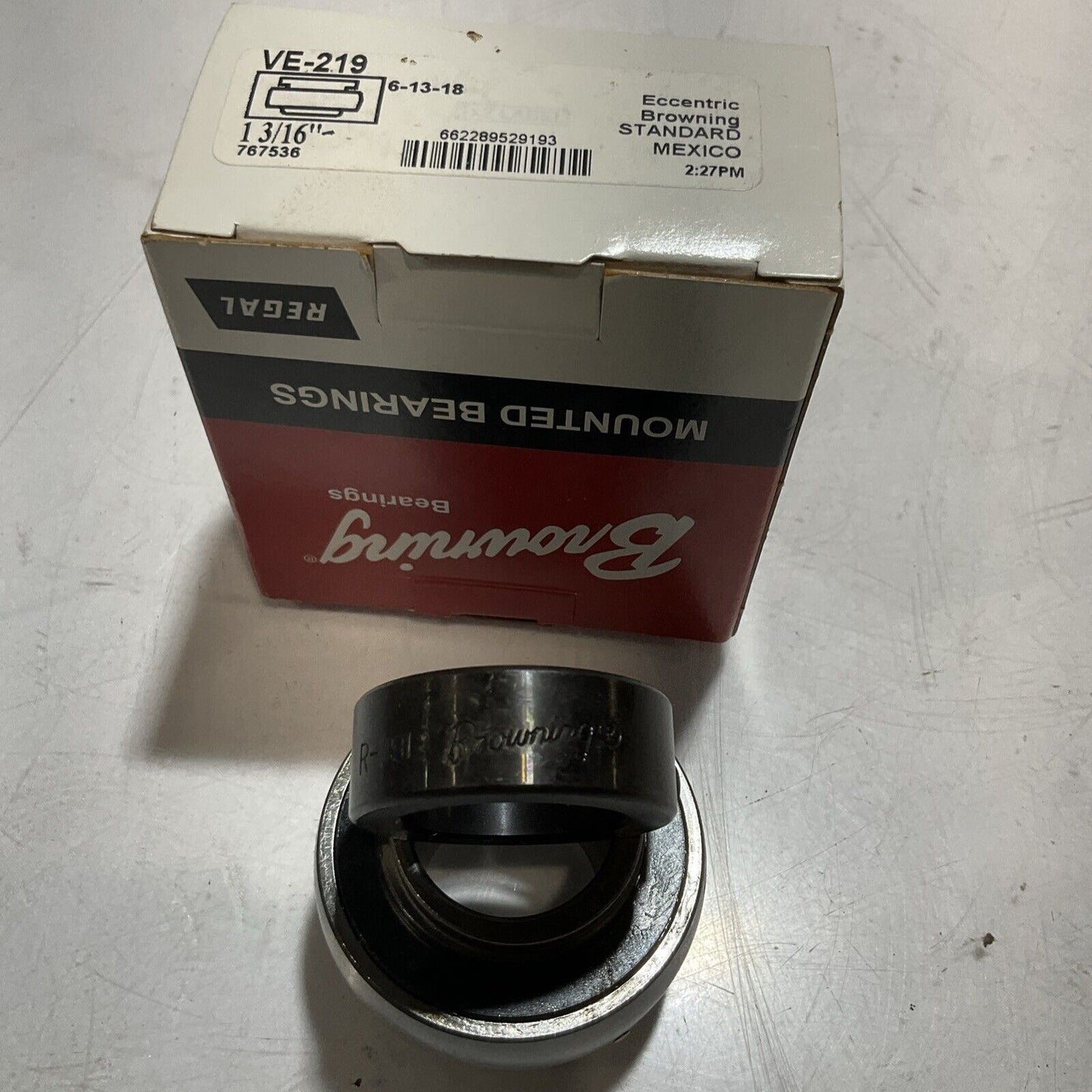 BROWNING BEARING VE-219 MOUTED BEARING ECCENTRIC LOCKING LOT OF 4 RM6