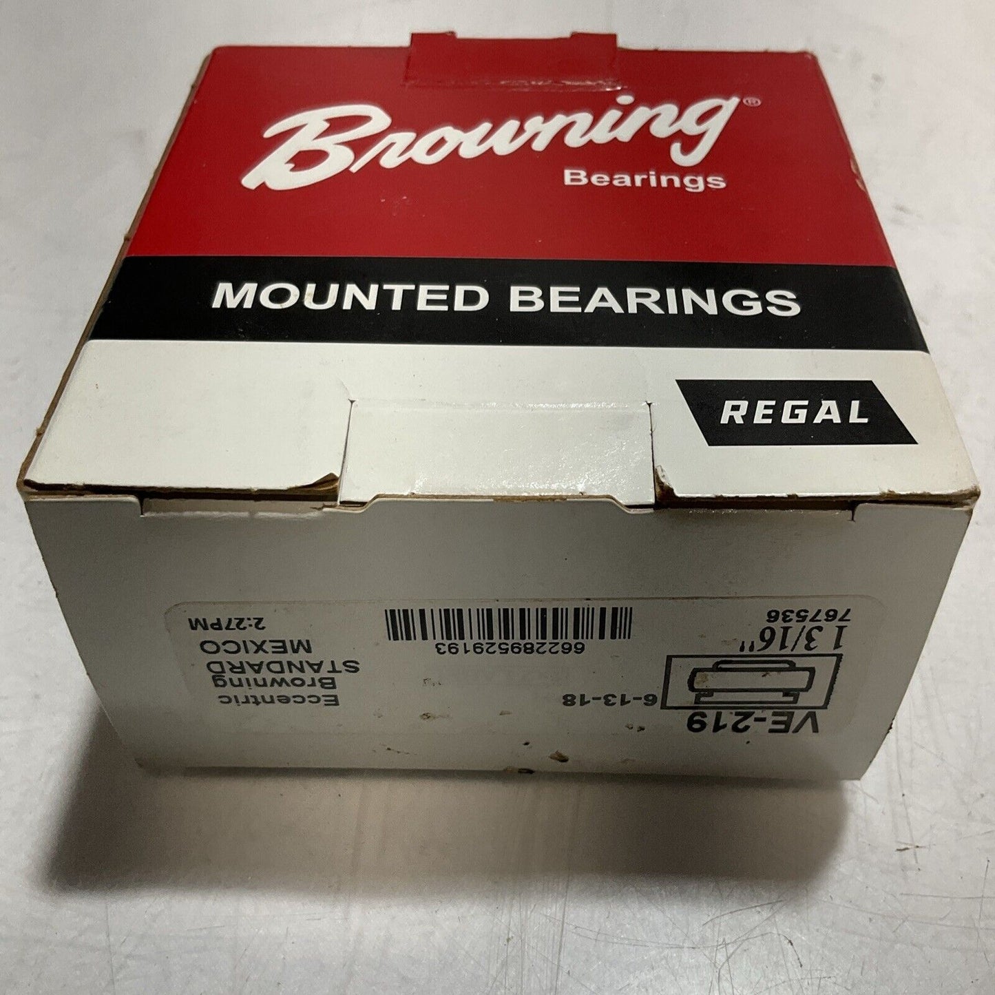 BROWNING BEARING VE-219 MOUTED BEARING ECCENTRIC LOCKING LOT OF 4 RM6