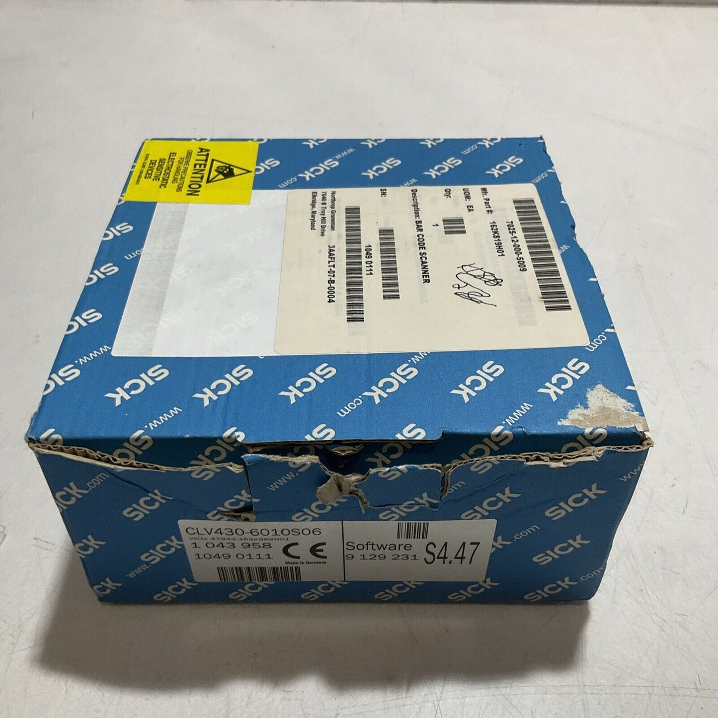 SICK CLV430-6010S06 1043958 BARCODE SCANNER U3S