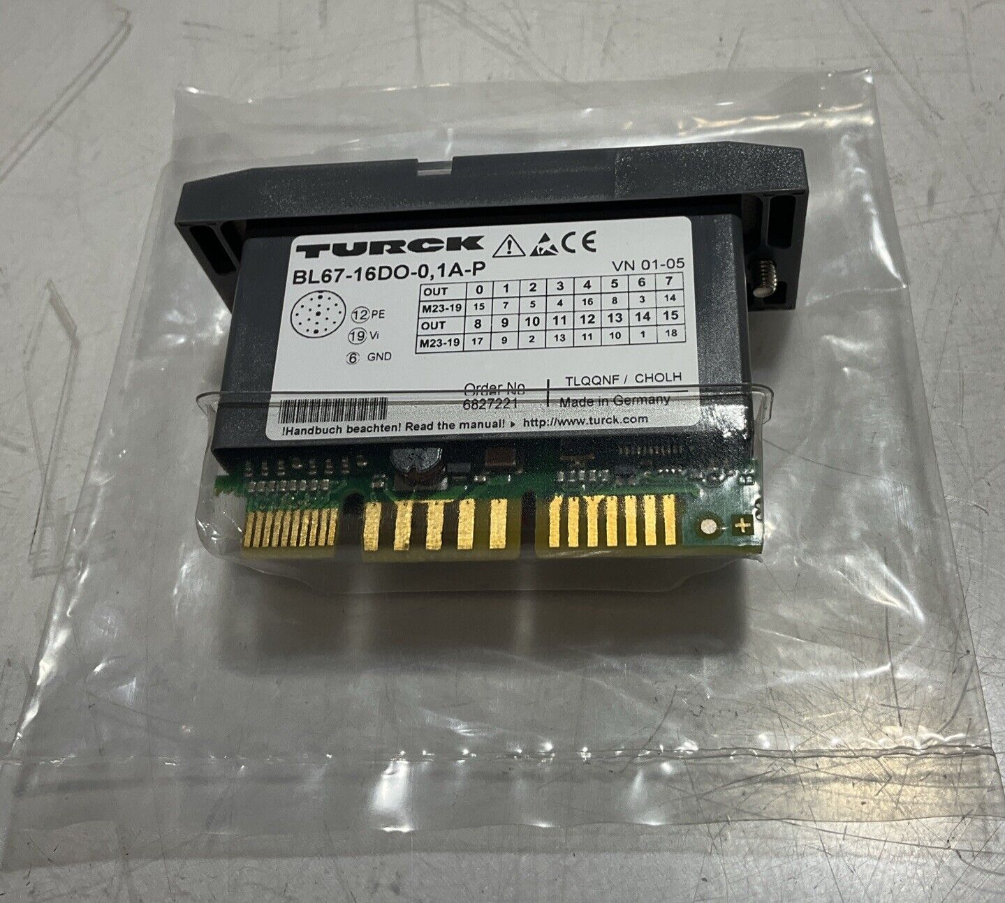 TURCK BL67-16DO-0.1A-PNR SYSTEM OUTPUT MODULE 16 DIGITAL OUTPUTS 24VDC LED U3S