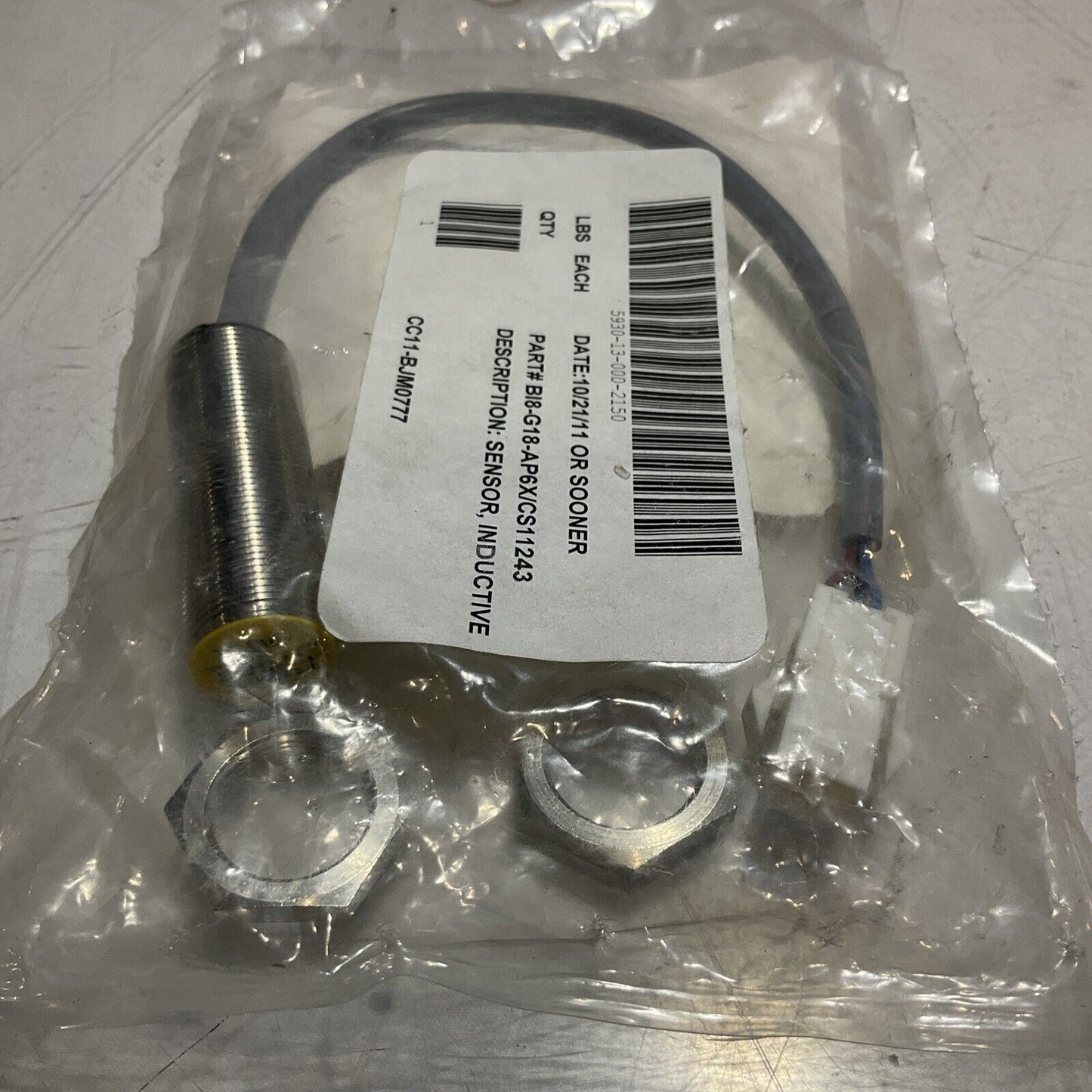 TURCK BI8-G18-AP6X-0.2/CS11243 INDUCTIVE PROXIMITY SENSOR LOT OF 3 U3S
