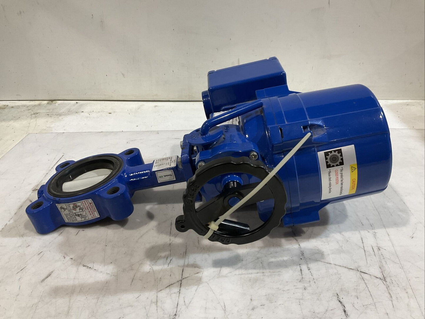 DELVAL FLOW CONTROLS SERIES 2E ELECTRIC ACTUATOR AND BUTTERFLY VALVE 10" G7T
