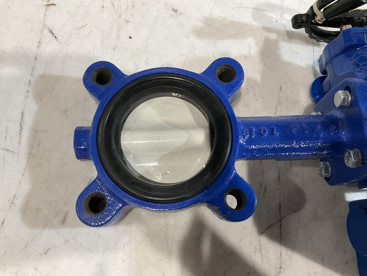 DELVAL FLOW CONTROLS SERIES 2E ELECTRIC ACTUATOR AND BUTTERFLY VALVE 10" G7T