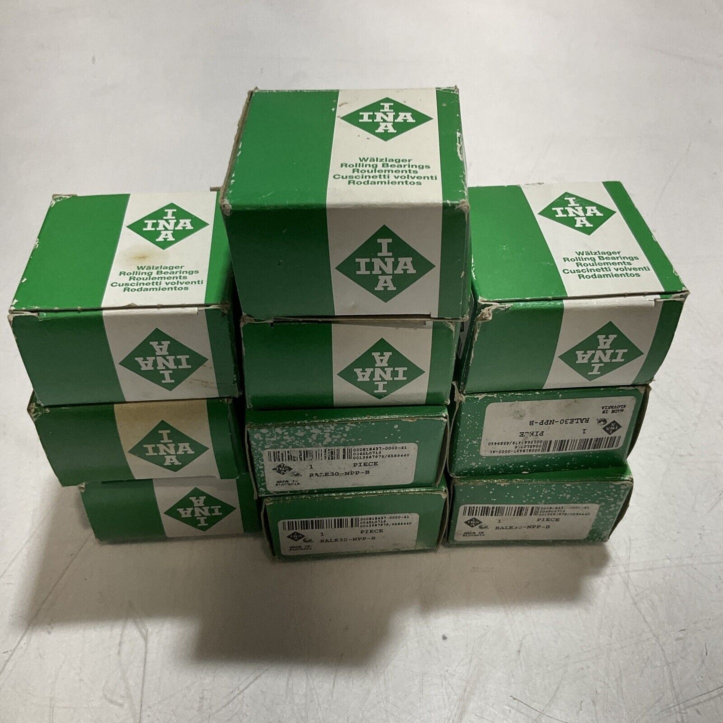 IINAA RALEO-30-NPP-B WALZLAGER ROLLING BEARING LOT OF 10 U3S