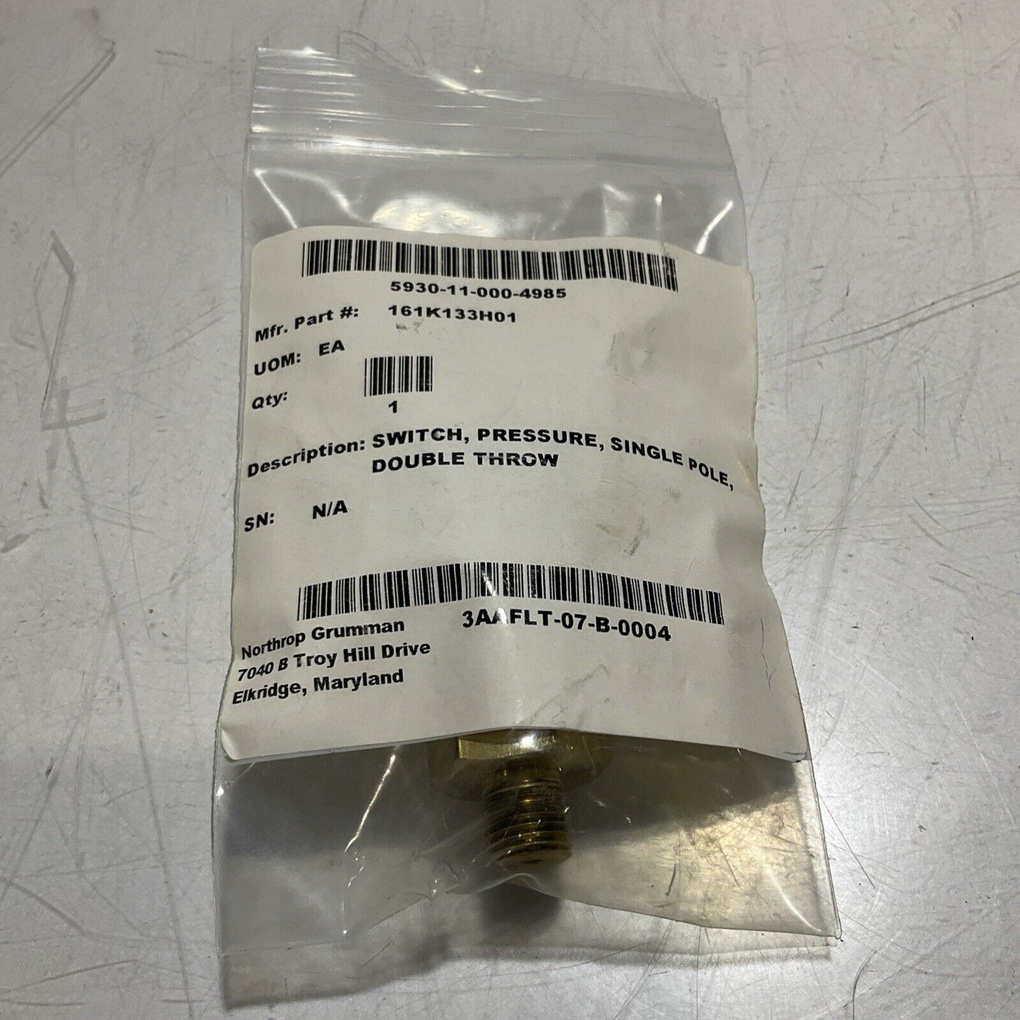 NASON MM-1C-120R/HH SINGLE POLE DOUBLE THROW SWITCH PRESSURE U3S