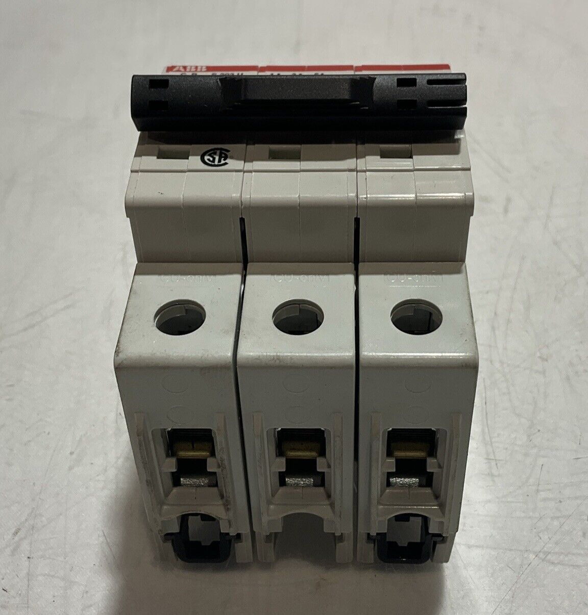 ABB S203UK10A CIRCUIT BREAKER 3 POLE UNIT S 203 U K 10 A 24V 50/60 HZ U3S