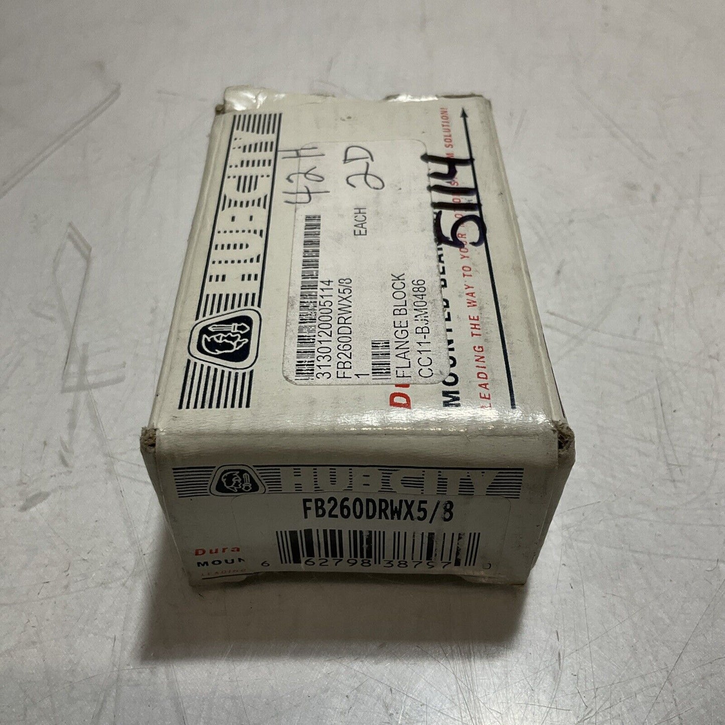 HUB CITY FB260DRWX5/8 MOUTED FLANGE BLOCK U3S