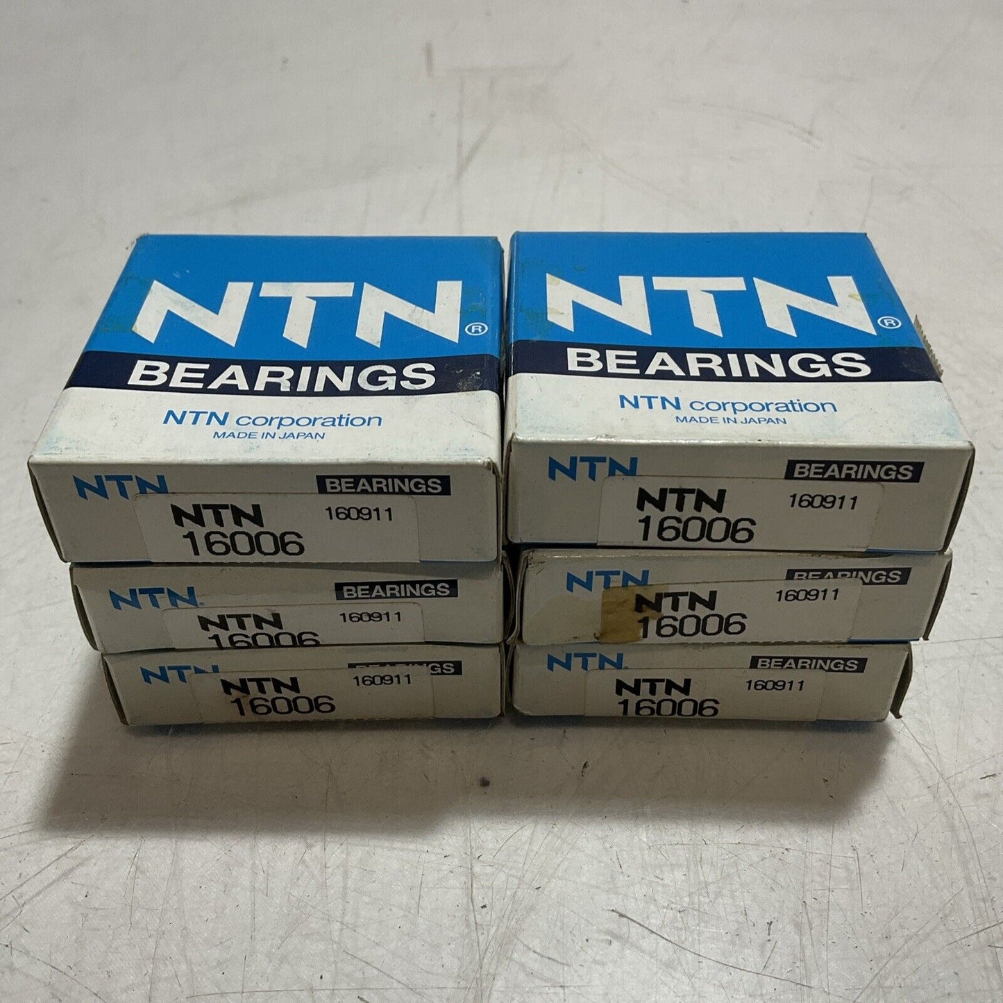 NTN 16006 160911 SINGLE ROW DEEP GROOVE BALL BEARING 30X55X9MM LOT OF 6 R7T