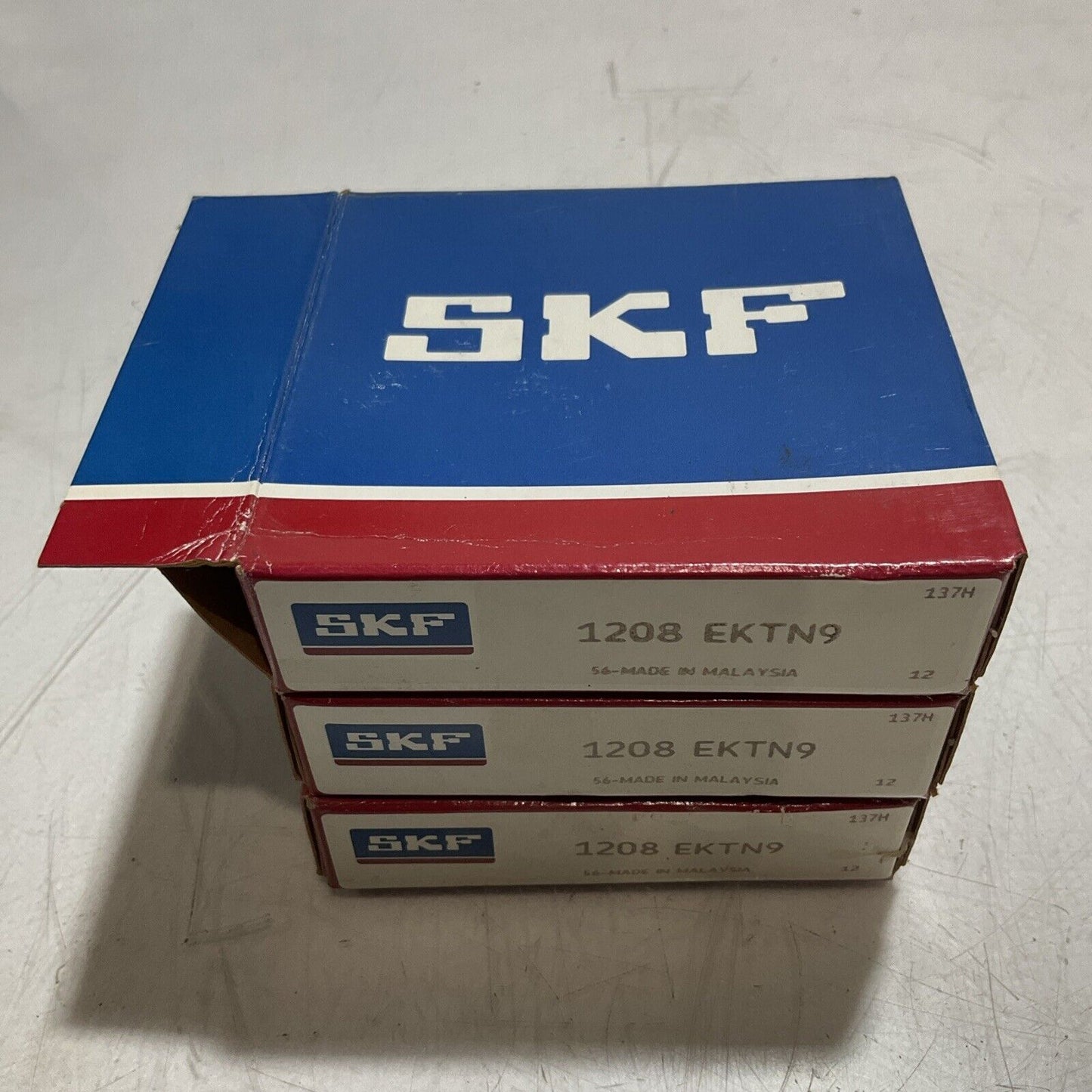 SKF 1208 EKTN9 BALL BEARING 40MM xX 80MM X 18MM LOT OF 3 R7T