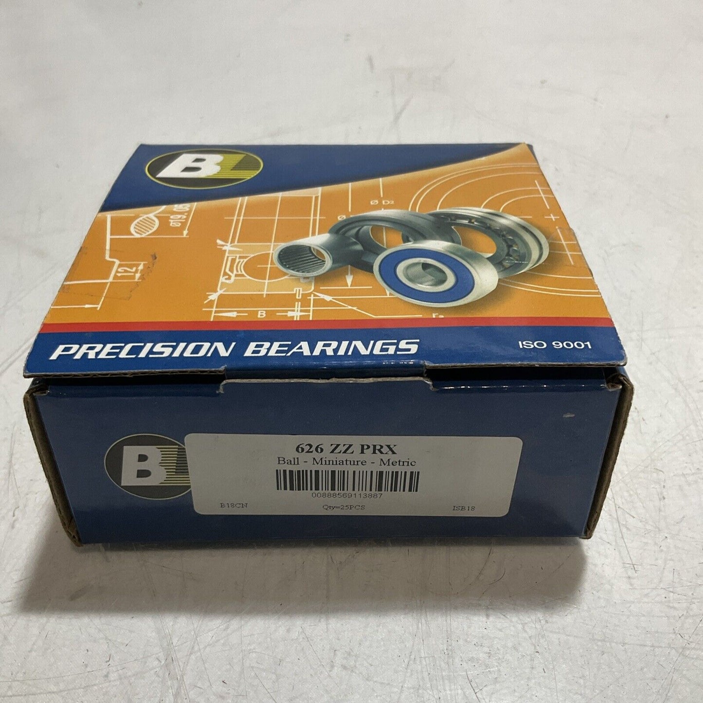 BL 626ZZPRX PRECISION BEARING LOT OF 25 R7T