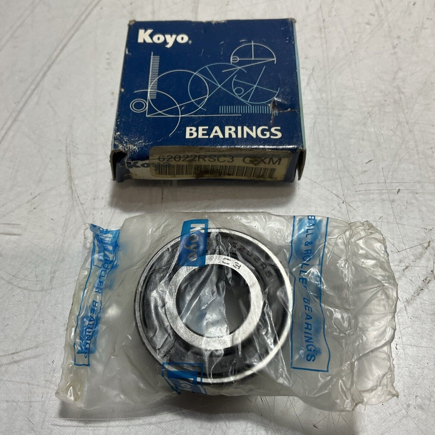 KOYO 62022RSC3 GXM BALL BEARINGS LOT OF 4 U3S