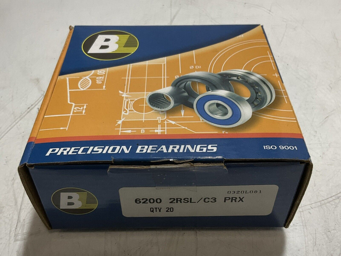 BL 6200 2RSL/C3 PRX PRECISION BEARINGS LOT 18 U3S