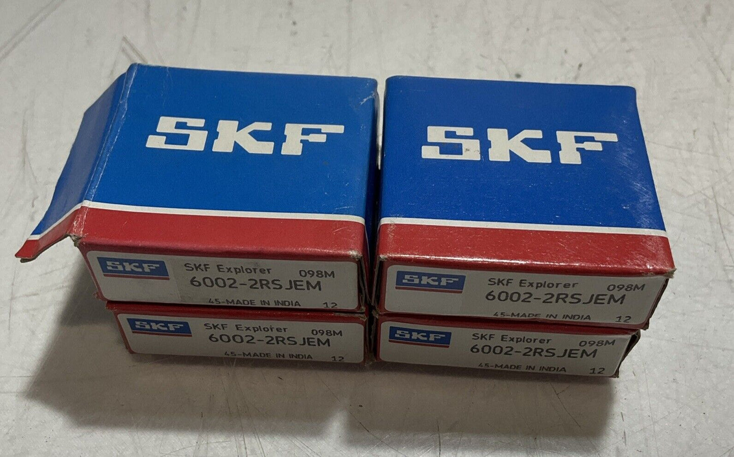 SKF 6002-2RSJEM EXPLORER DEEP GROVE ROLLER BEARING LOT OF 4 U3S