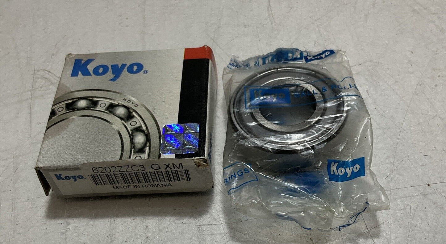 KOYO 6202ZZC3GXM DEEP GROVE ROLLER BEARING LOT OF 3 U3S