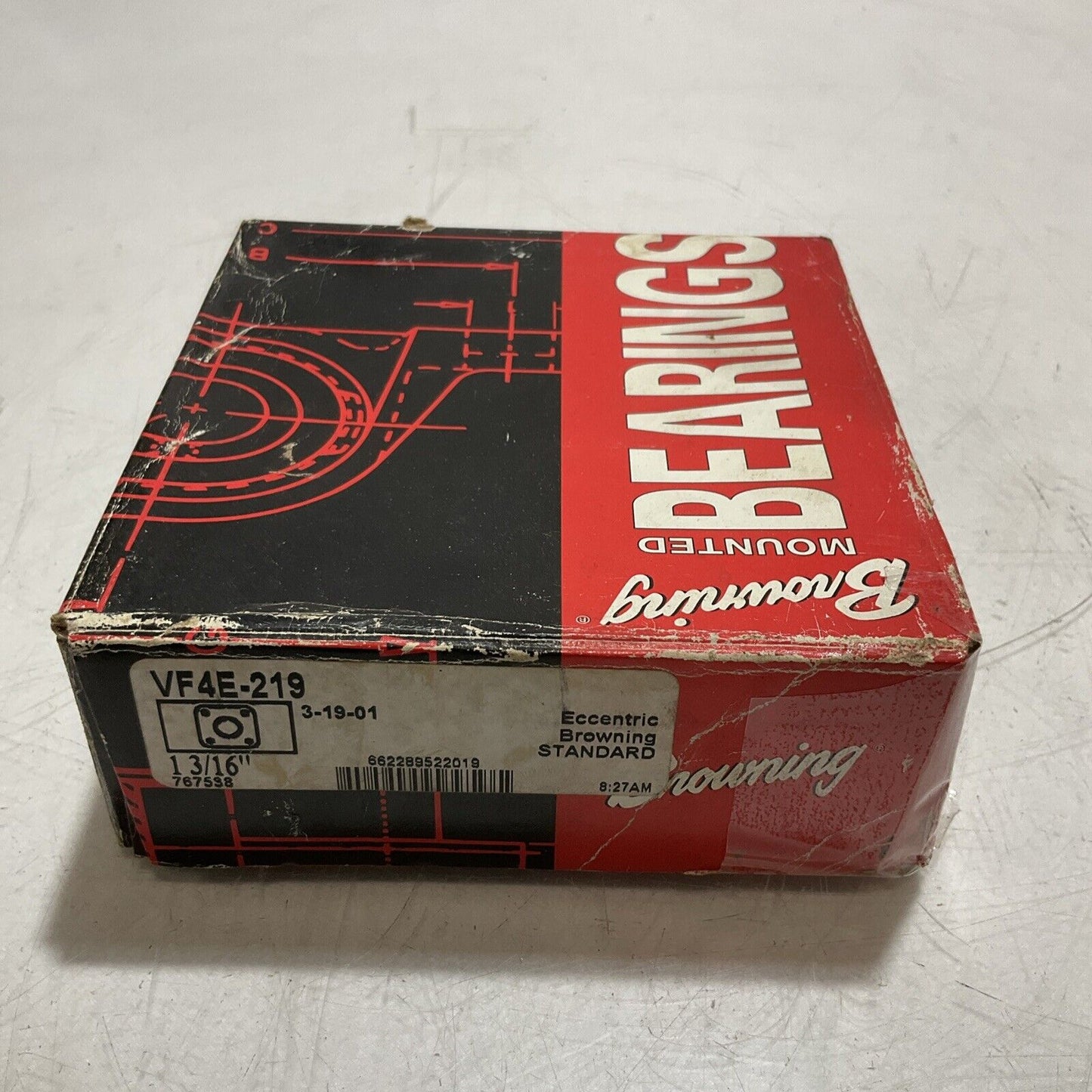 BROWNING VF4E-219 FLANGED MOUNT BEARING STANDARD 1-3/16' 4 BOLT U3S