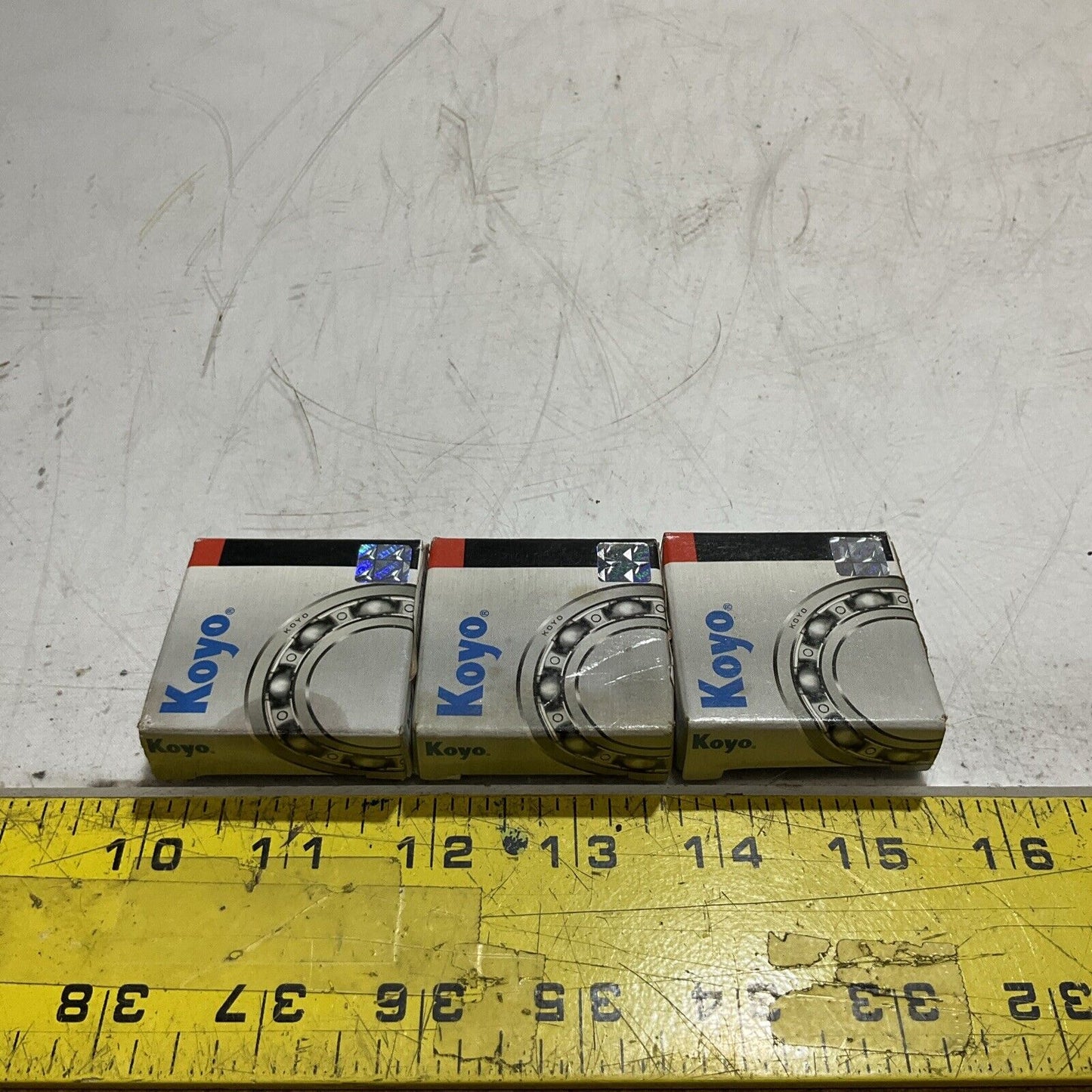 KOYO 6202ZZC3GXM DEEP GROVE ROLLER BEARING LOT OF 3 U3S
