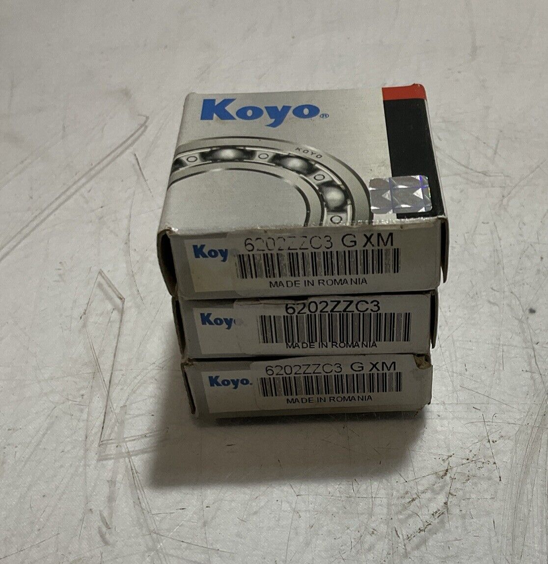 KOYO 6202ZZC3GXM DEEP GROVE ROLLER BEARING LOT OF 3 U3S