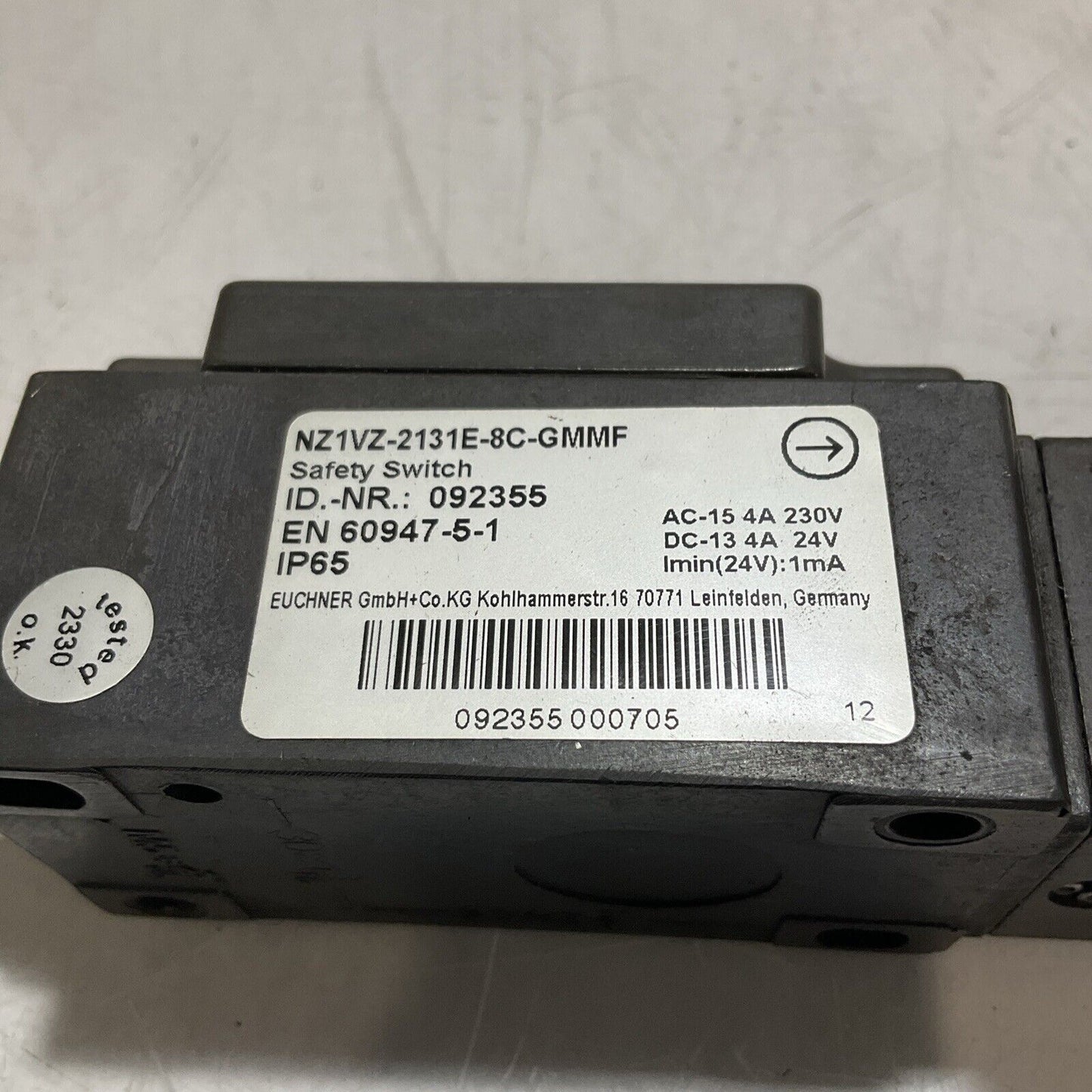 EUCHNER NZ1VZ-2131E-8C-GMMF SAFETY SWITCH N3M