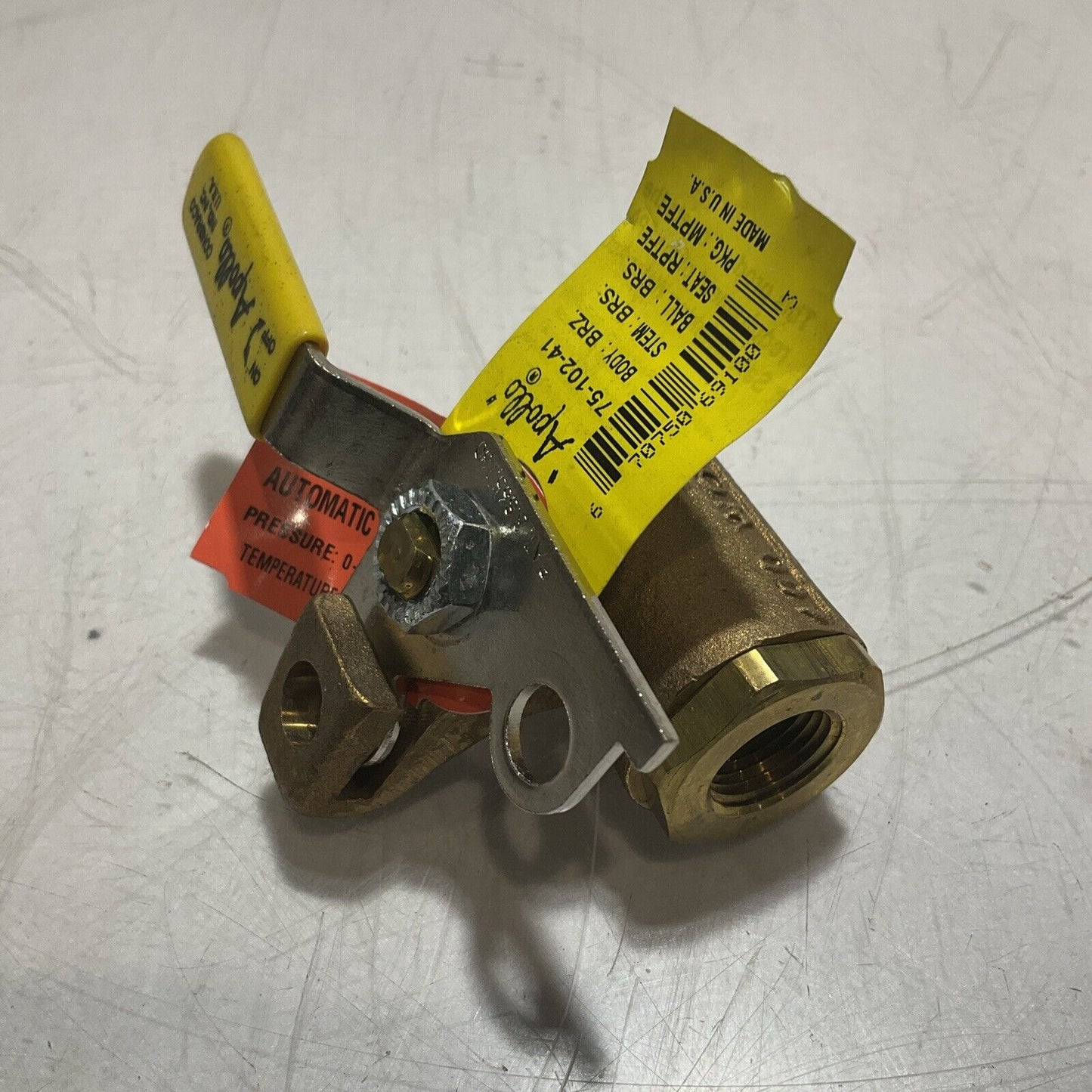 APOLLO 75-102-41 COMBRACO BALL VALVE W/LOCK DRAIN BRASS U3S