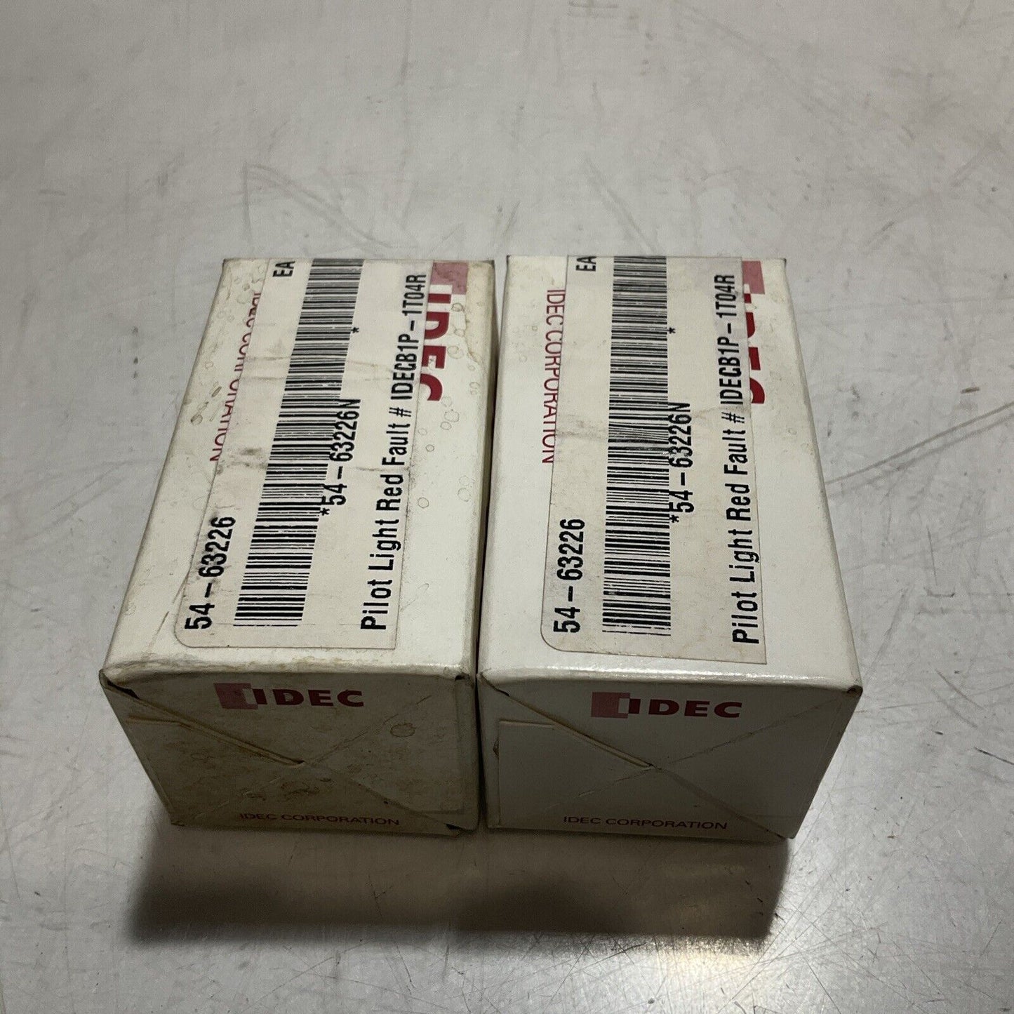 IDEC LB-T00 RED ILLUMINATED PILOT LIGHT 30 V LB-TOO LBT00 (TSC) LOT OF 2 N3M