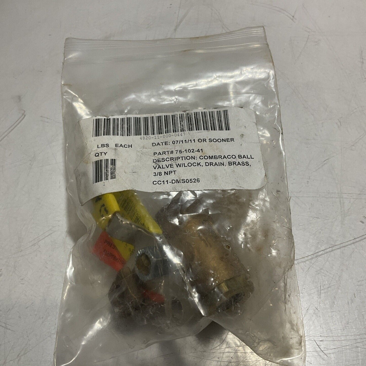 APOLLO 75-102-41 COMBRACO BALL VALVE W/LOCK DRAIN BRASS U3S