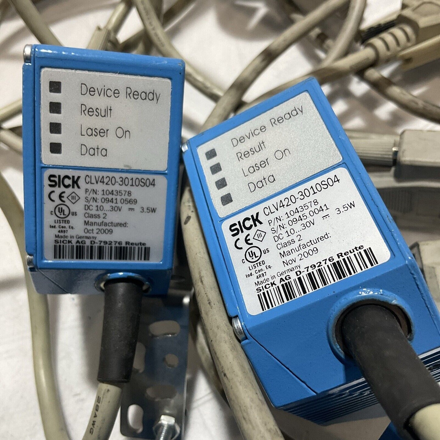 SICK CLV420-3010S04 INDUSTRIAL BAR CODE SCANNER LOT OF 8 U3S