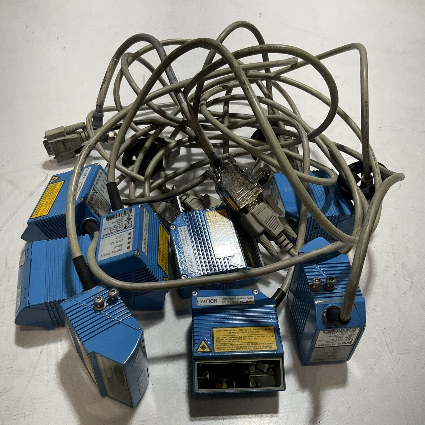 SICK CLV420-3010S04 INDUSTRIAL BAR CODE SCANNER LOT OF 8 U3S