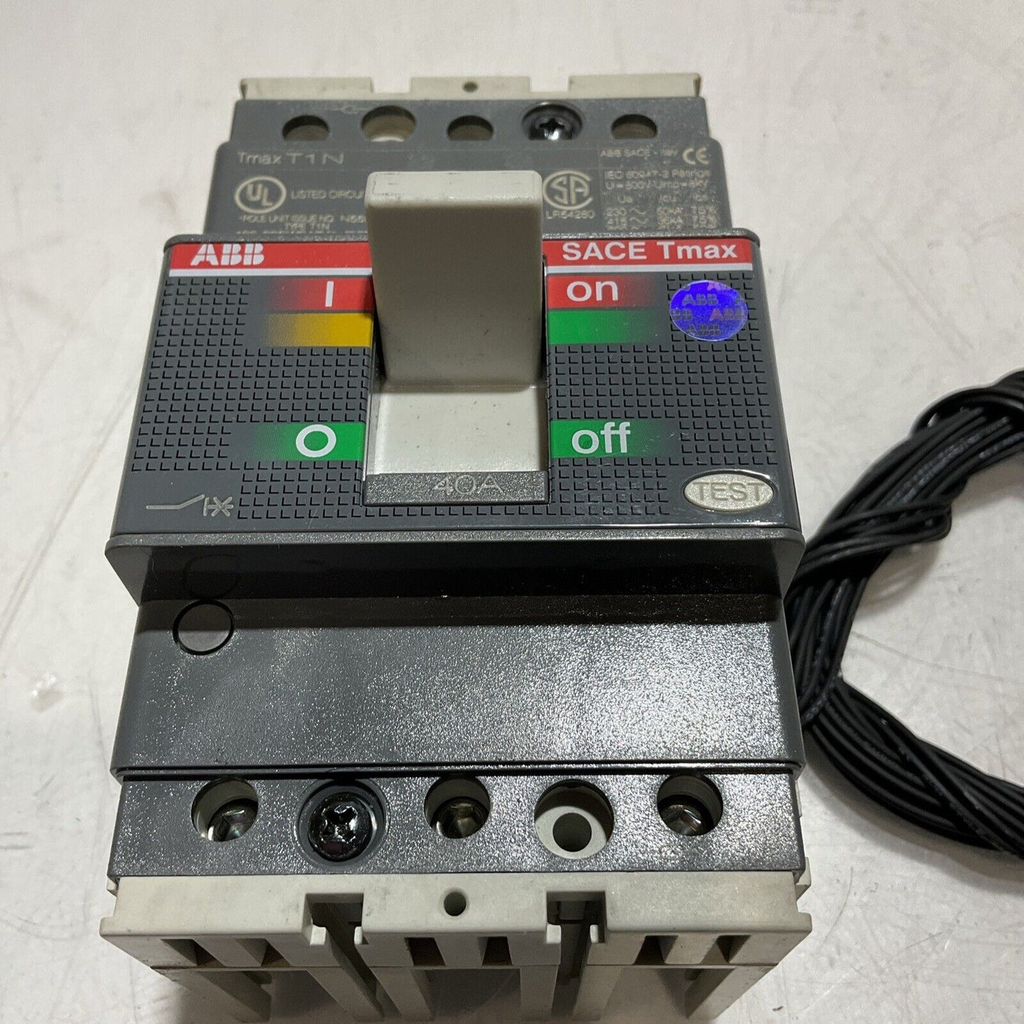 ABB SACE TMAX T1N 40A E93565 CIRCUIT BREAKER T1N040TLA U3S