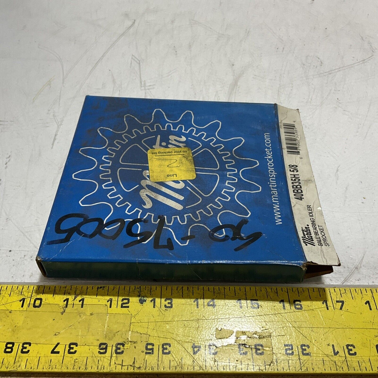 MARTIN 40BB35H 5/8 ROLLER CHAIN IDLER BALL BEARING SPROCKET 35 TEETH U3S
