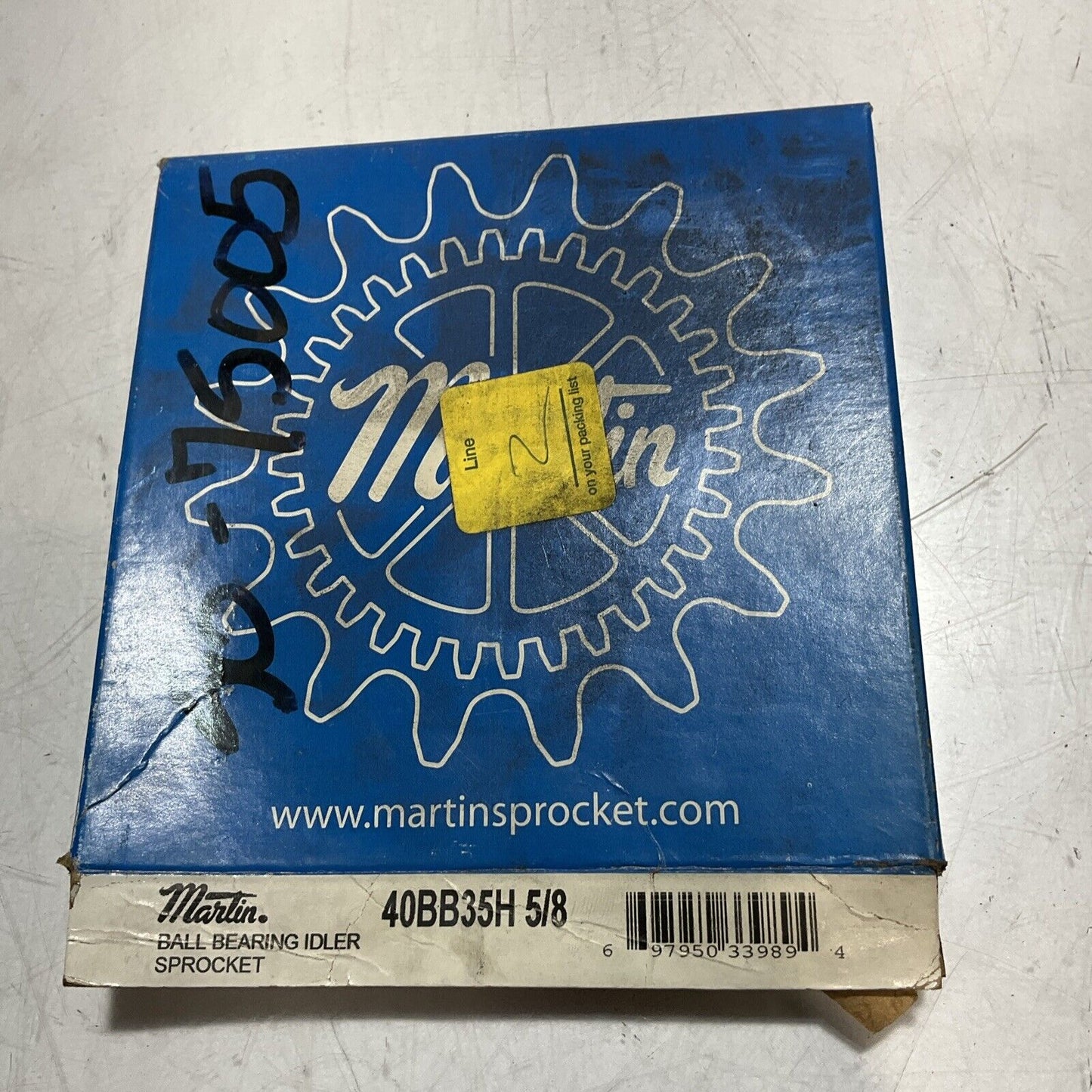 MARTIN 40BB35H 5/8 ROLLER CHAIN IDLER BALL BEARING SPROCKET 35 TEETH U3S