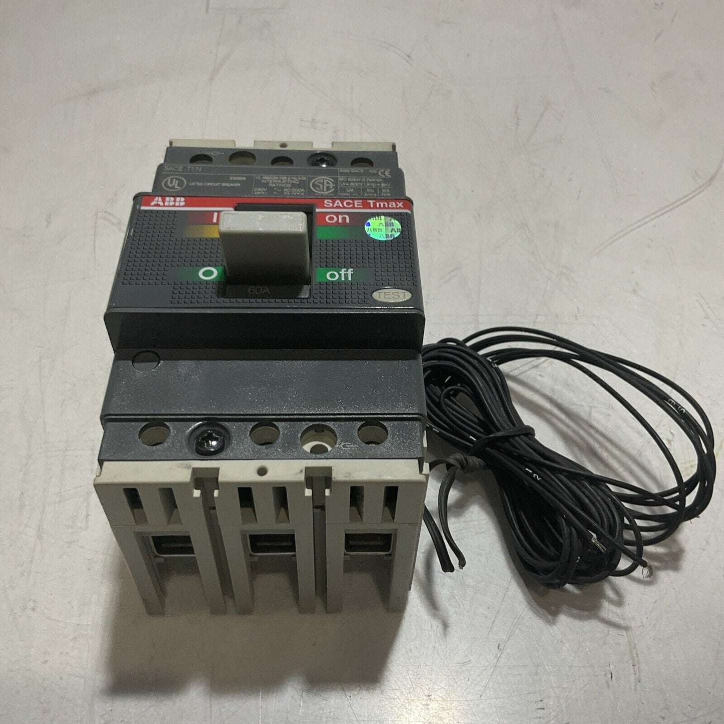 ABB SACE T1N CIRCUIT BREAKER 3 POLES 240V U3S