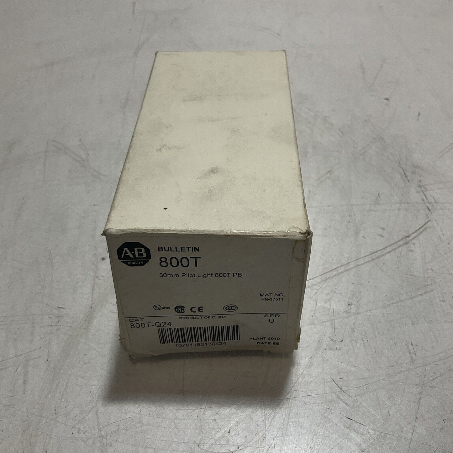 A-B ALLEN BRADLEY BULLETIN 800T-Q24 PILOT LIGHT 30MM 24 V N3M