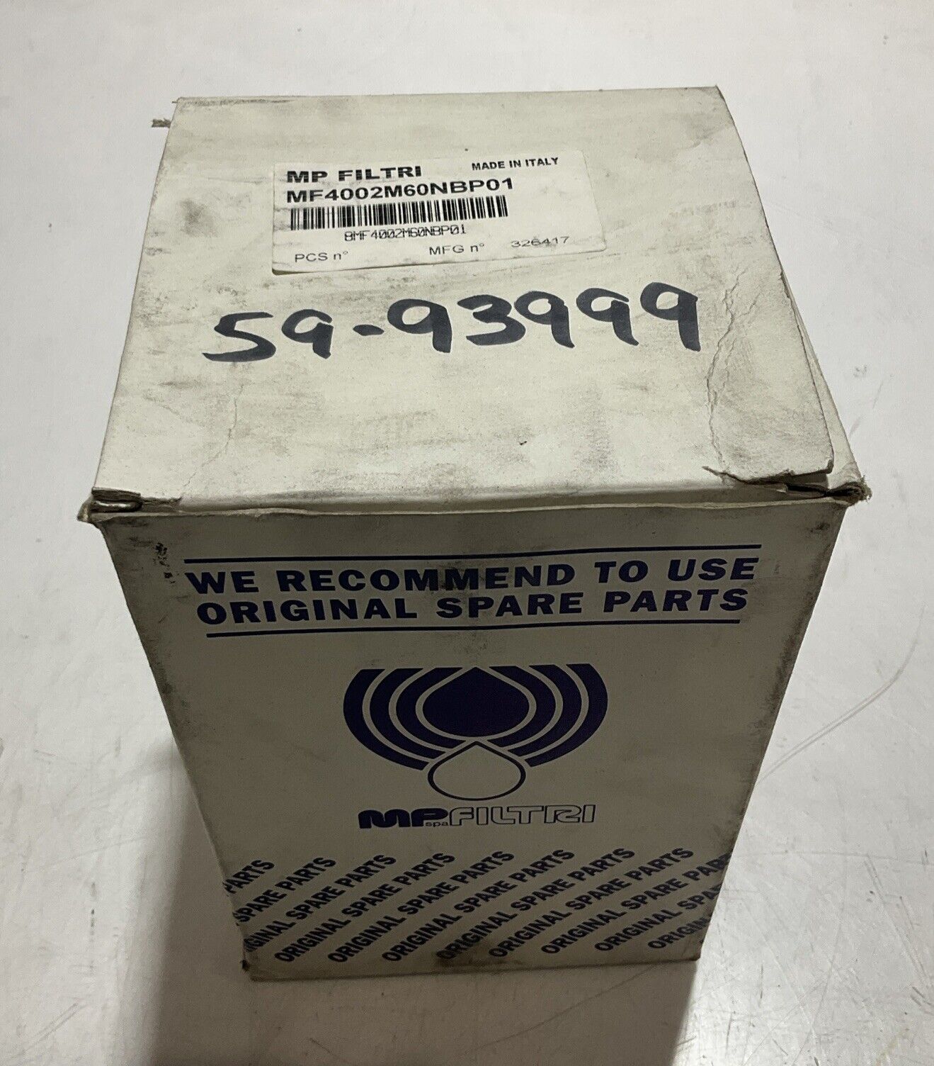 MP FILTRI 4002M60NBP01 FILTER ELEMENT REPLACEMENT CARTRIDGE U3S