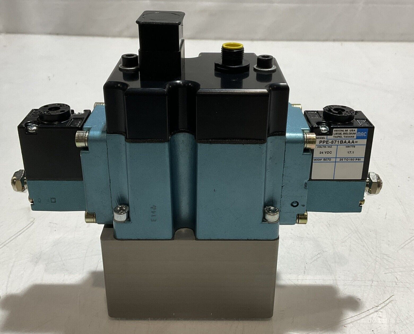 MAC 0629-FV6500B DOUBLE ACTION SOLENOID VALVE ASSEMBLY WITH MANIFOLD U3S