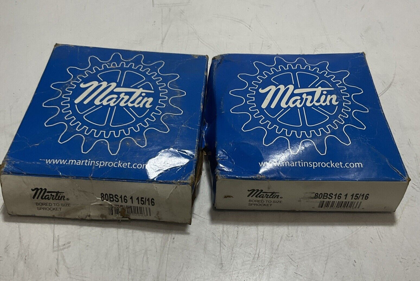MARTIN 80BS16 - 1 15/16" ROLLER CHAIN SPROCKET LOT OF 2 N3M